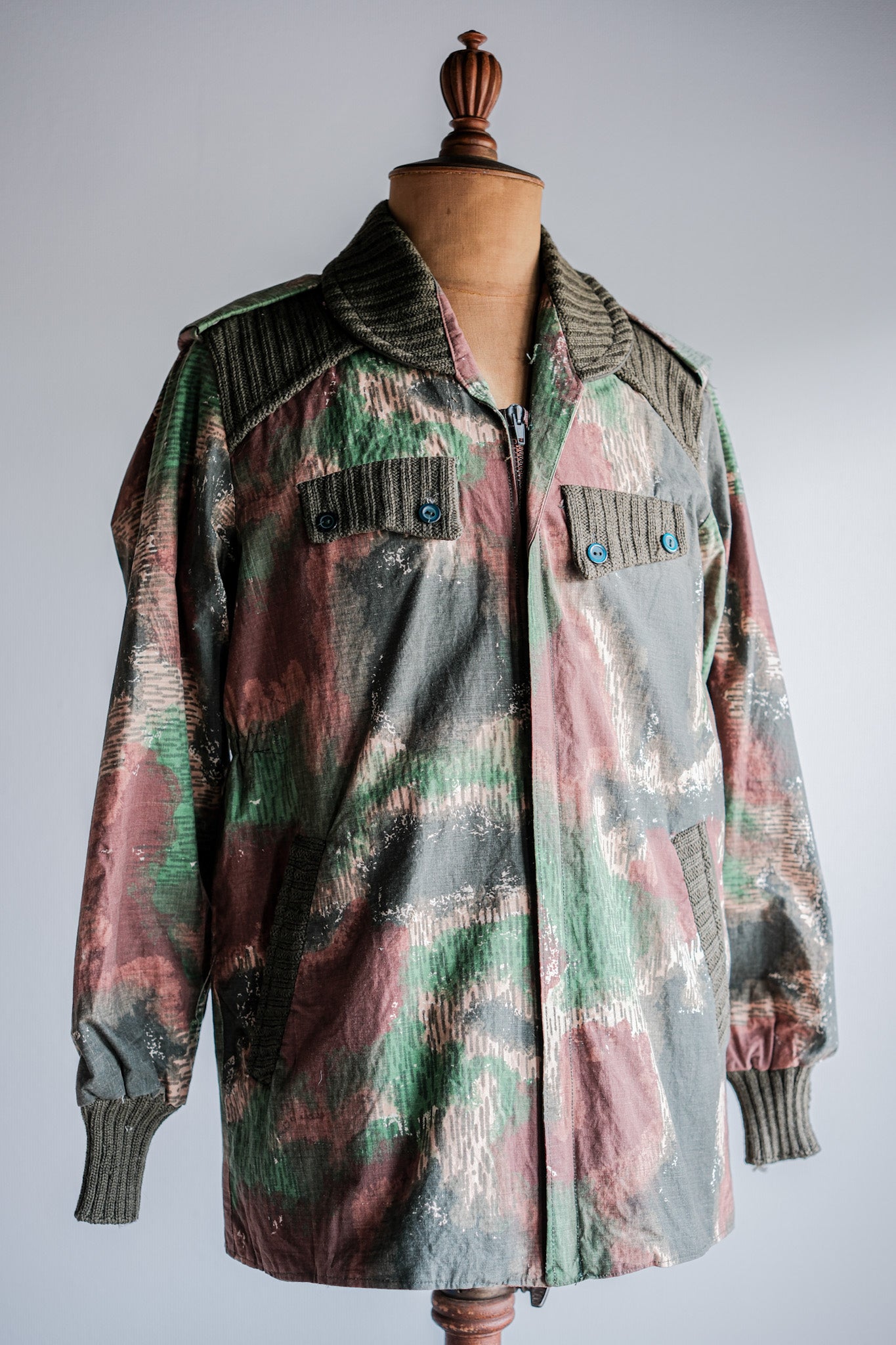 ［~60's］Czechoslovakian Air Force Sumpfmuster Pattern Camouflage Paratrooper Jacket "Localmade"