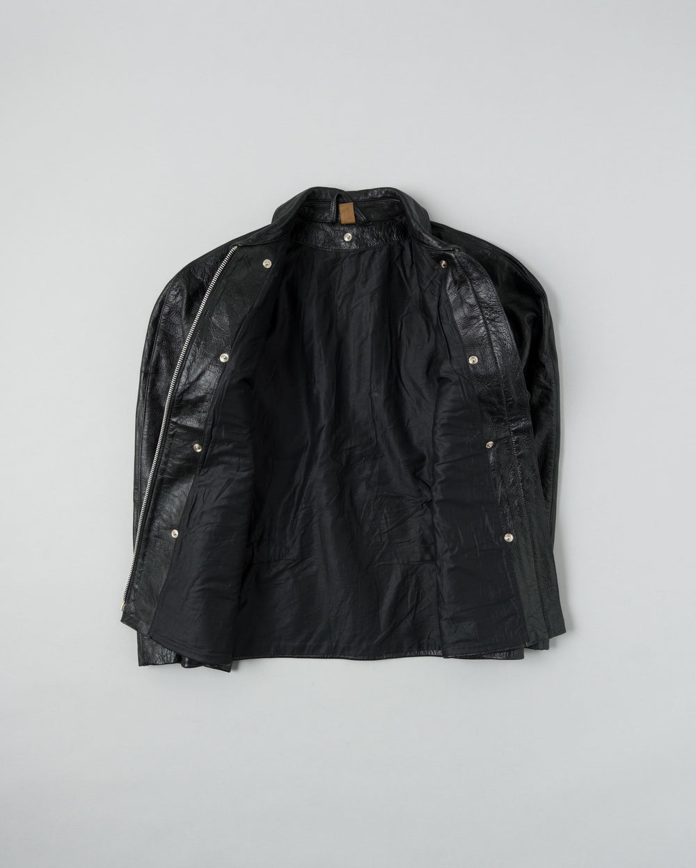 【~60’s】Italian Army Motorcycle Leather Jacket Size.2