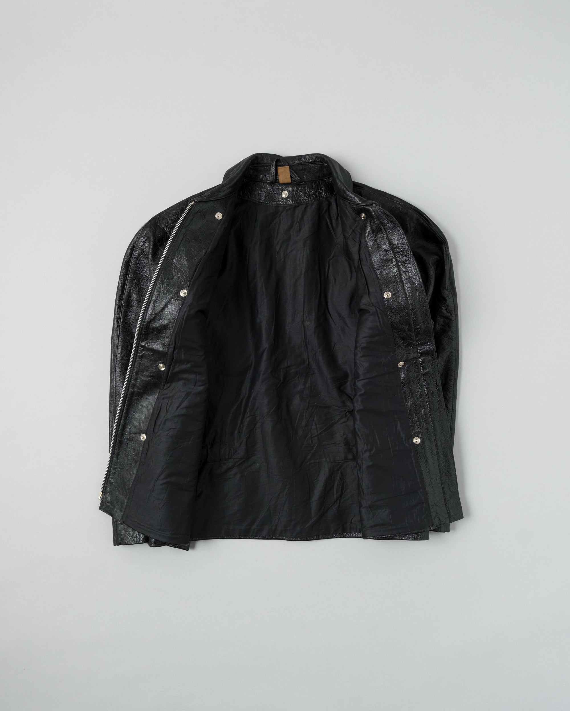 ［~60’s］Italian Army Motorcycle Leather Jacket Size.2