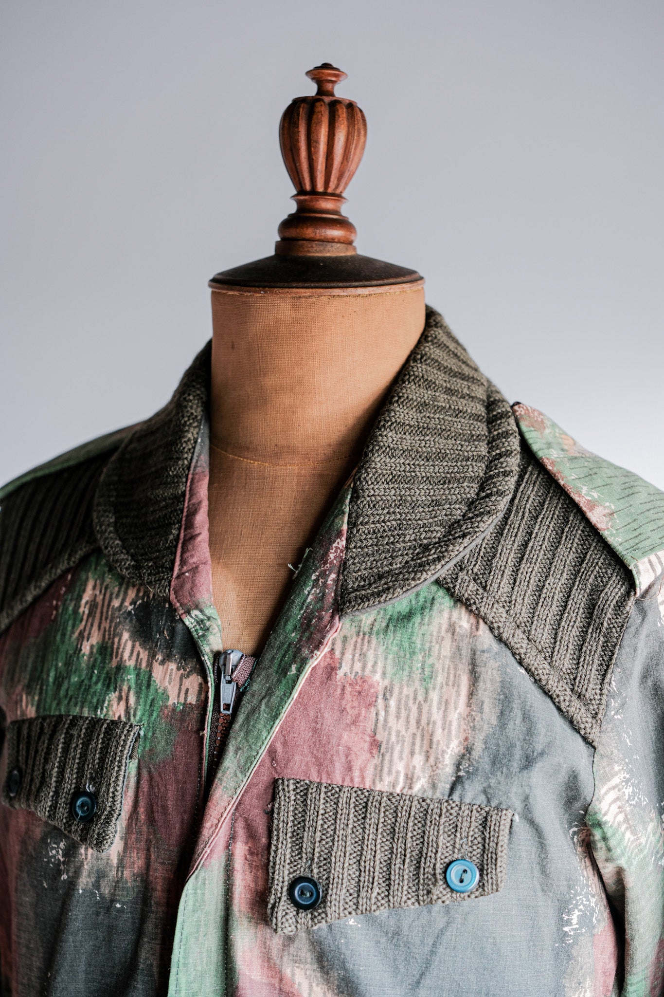 【~60's】Czechoslovakian Air Force Sumpfmuster Pattern Camouflage Paratrooper Jacket "Localmade"