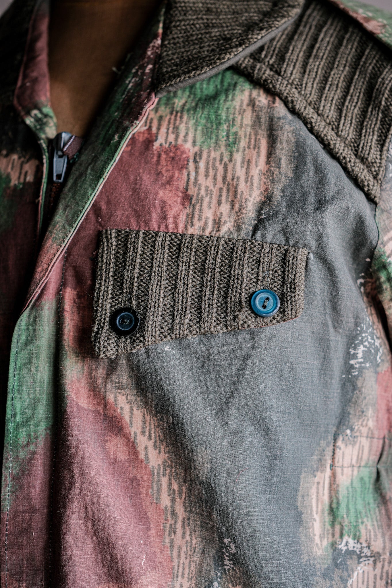 ［~60's］Czechoslovakian Air Force Sumpfmuster Pattern Camouflage Paratrooper Jacket "Localmade"