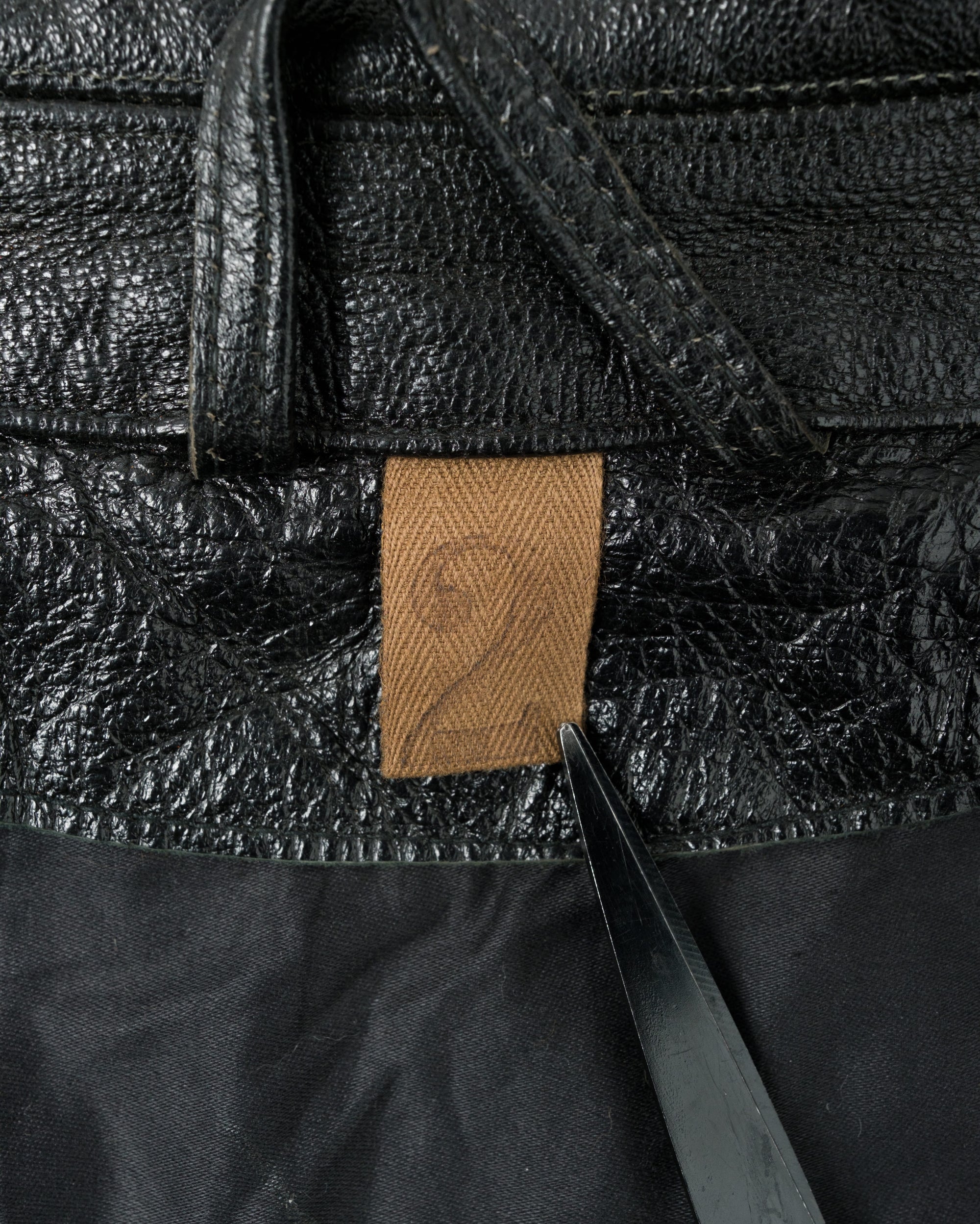 ［~60’s］Italian Army Motorcycle Leather Jacket Size.2