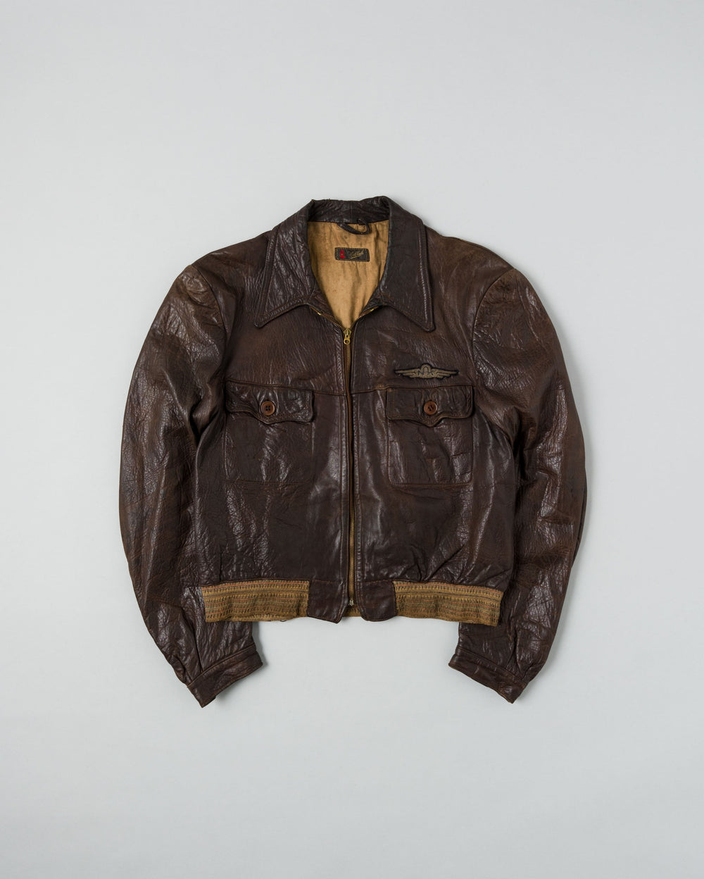 ［~40's］Europe Vintage Leather Flight Jacket