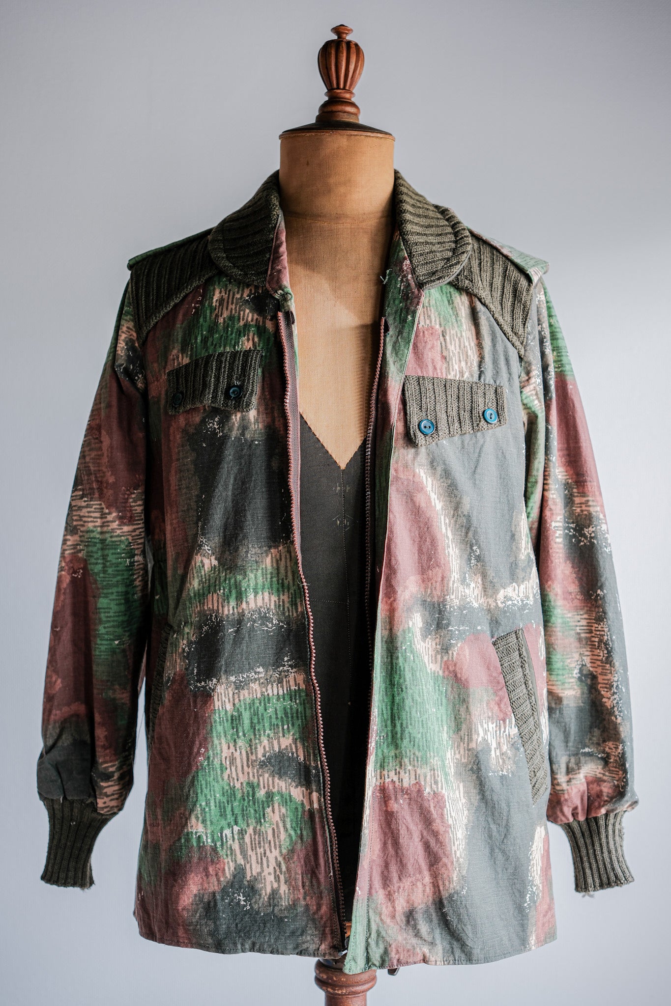 ［~60's］Czechoslovakian Air Force Sumpfmuster Pattern Camouflage Paratrooper Jacket "Localmade"