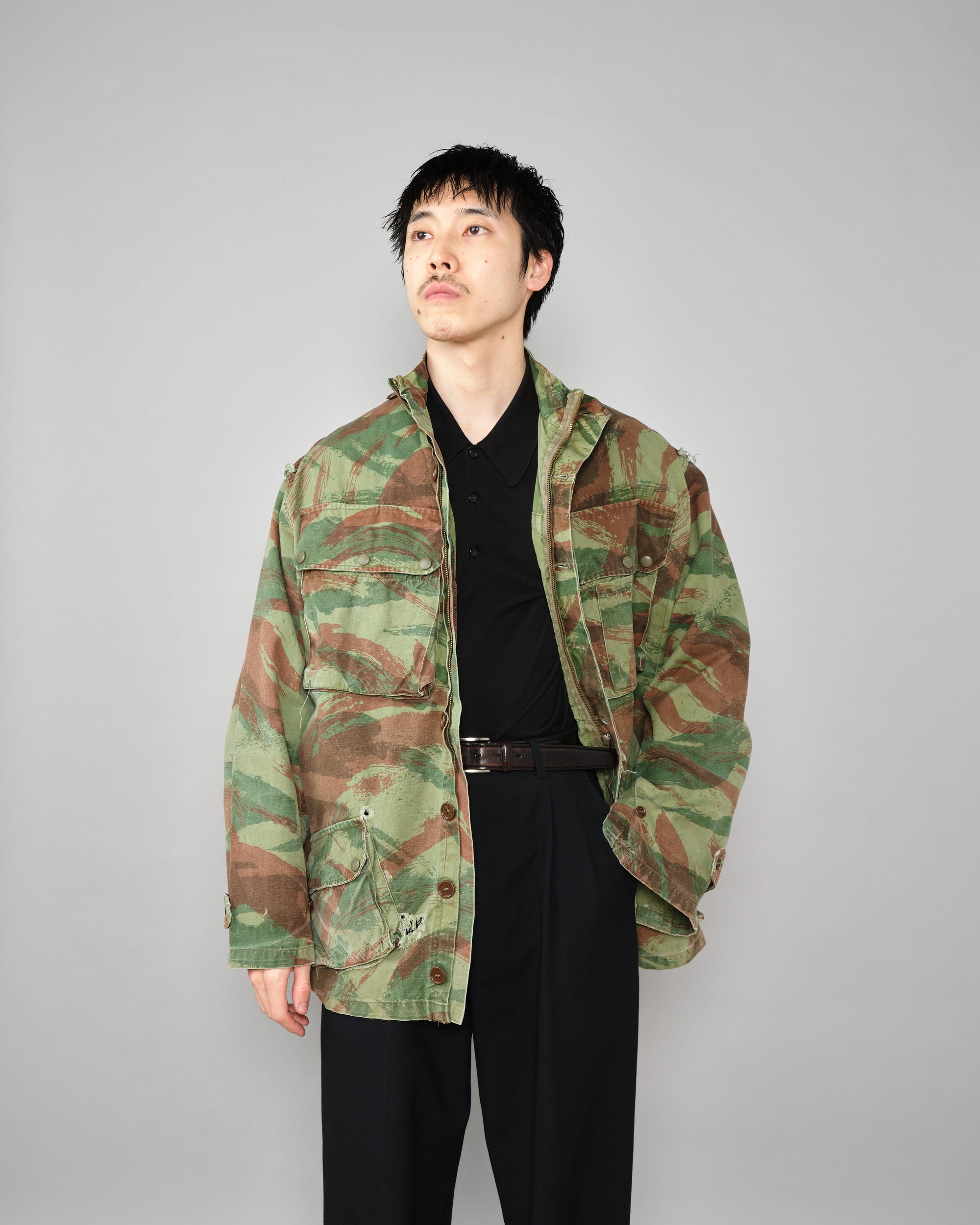 ［~50's］French Army TAP47/54 Lizard Camouflage Paratrooper Jacket Size.32