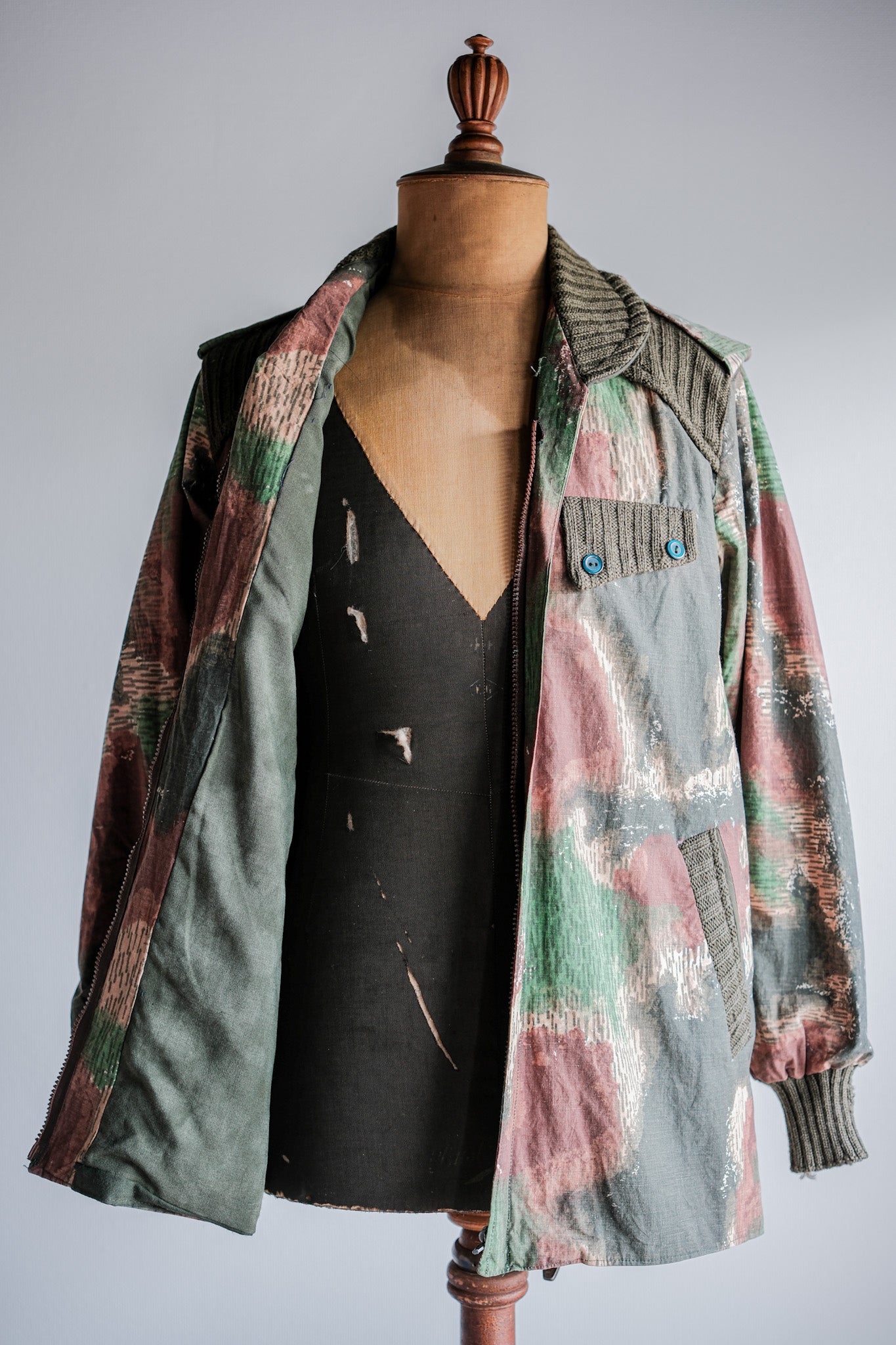 ［~60's］Czechoslovakian Air Force Sumpfmuster Pattern Camouflage Paratrooper Jacket "Localmade"