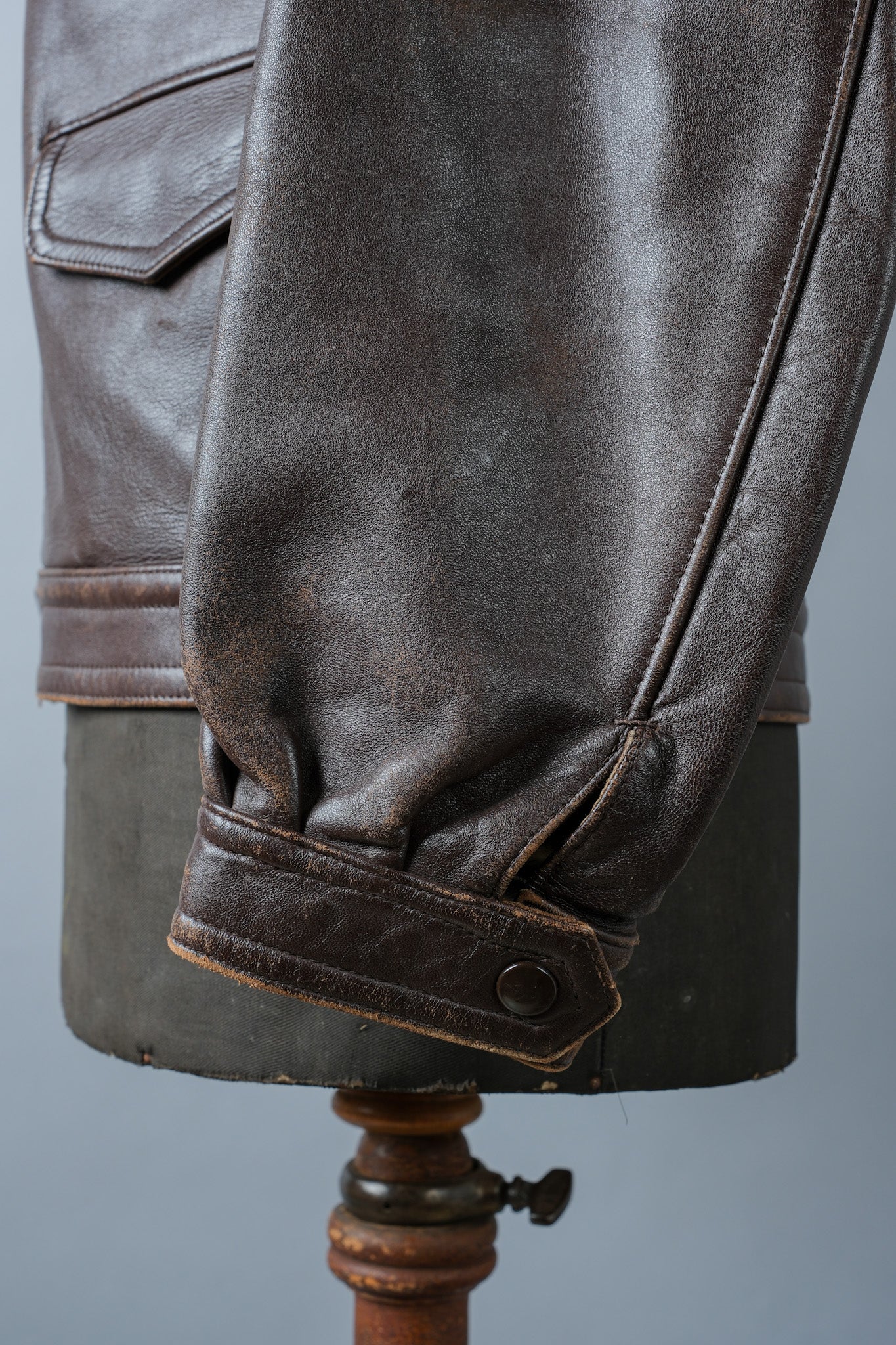 【~50's】French Vintage Hartmann Type Motorcycle Leather Jacket