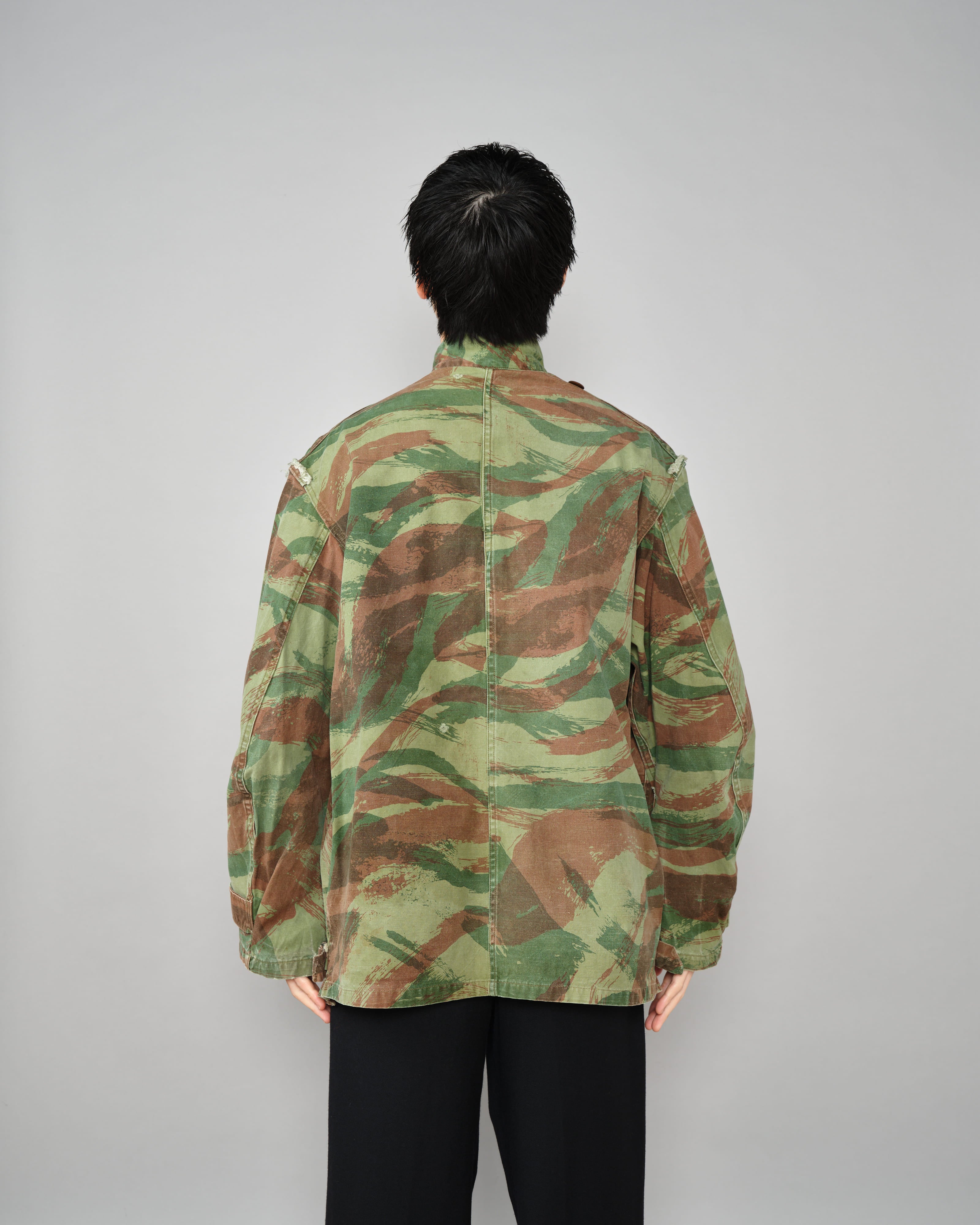 【~50's】French Army TAP47/54 Lizard Camouflage Paratrooper Jacket Size.32