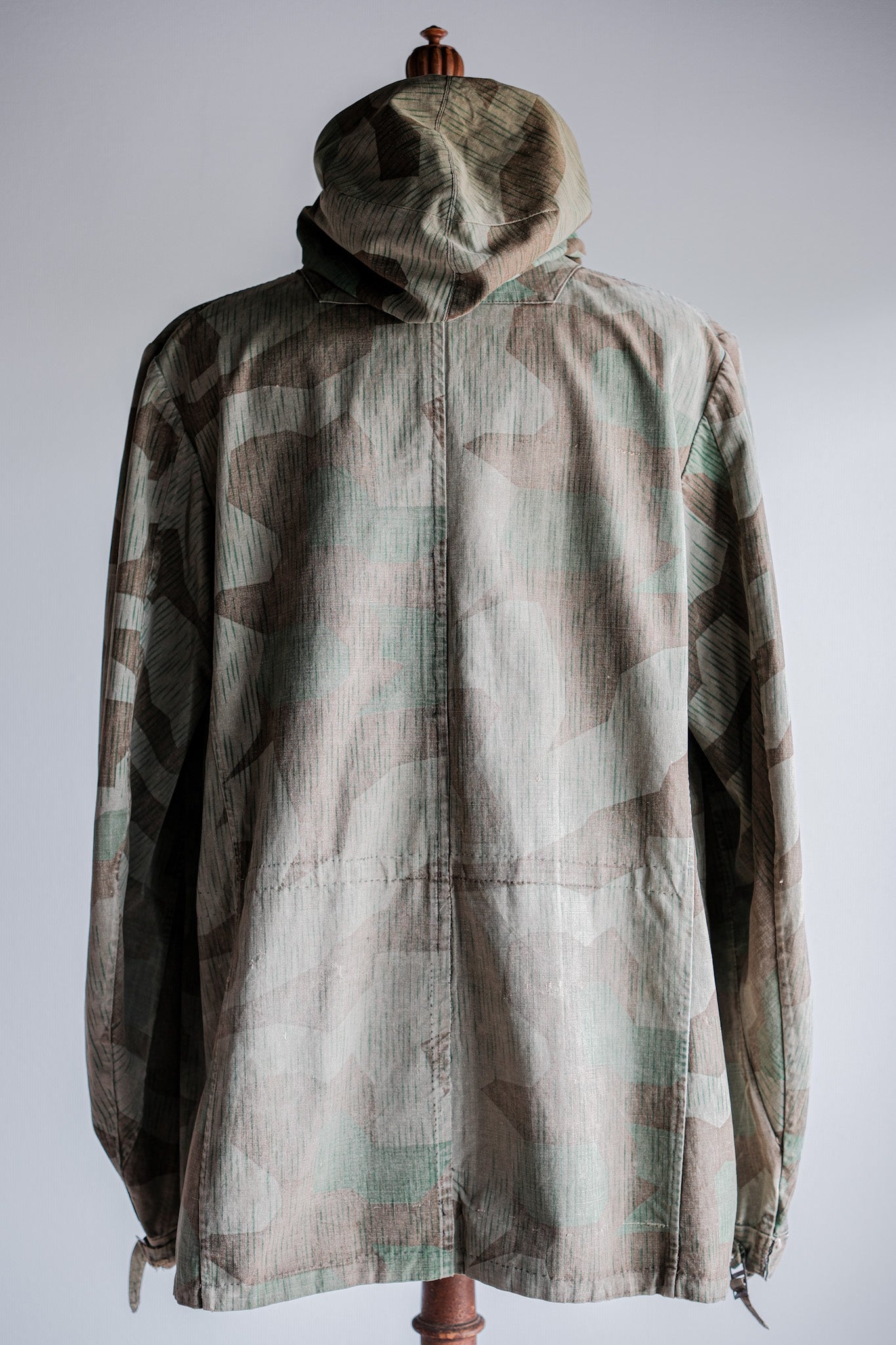 ［~40's］WWⅡ German Army Splinter Camouflage Zip Up Hooded Jacket "Localmade" "Wehrmacht"