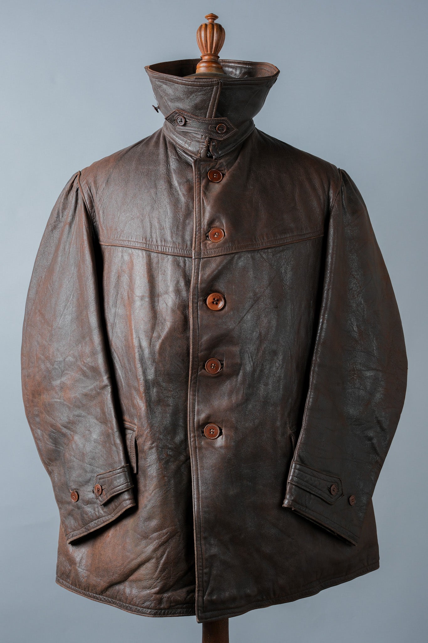 ［~40's］WWⅡ French Army M35 Tank Crew Leather Jacket