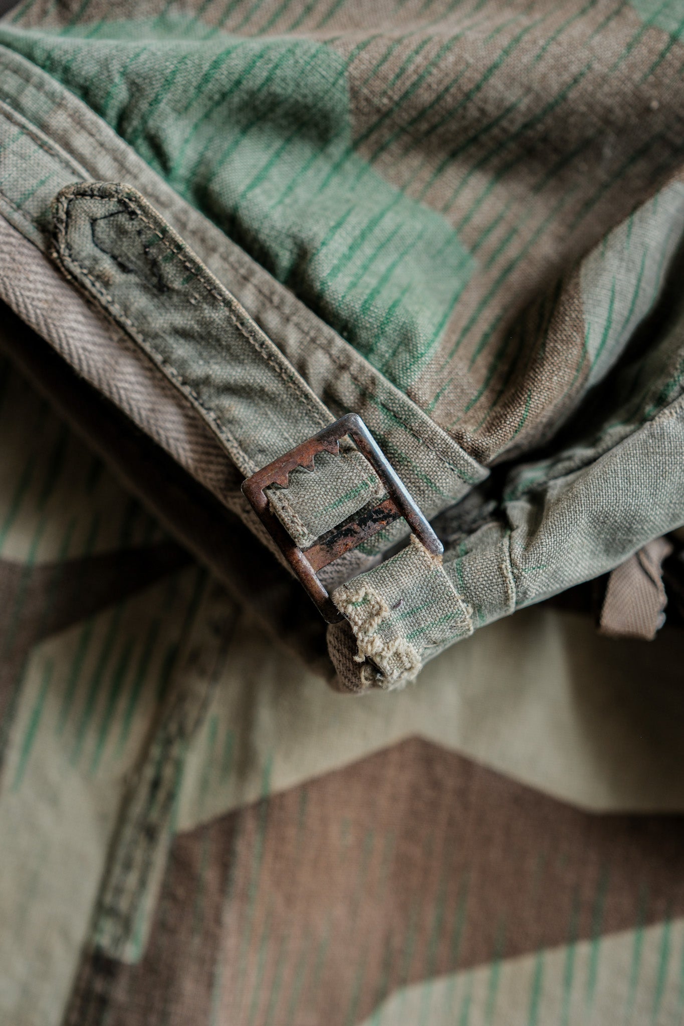 ［~40's］WWⅡ German Army Splinter Camouflage Zip Up Hooded Jacket "Localmade" "Wehrmacht"