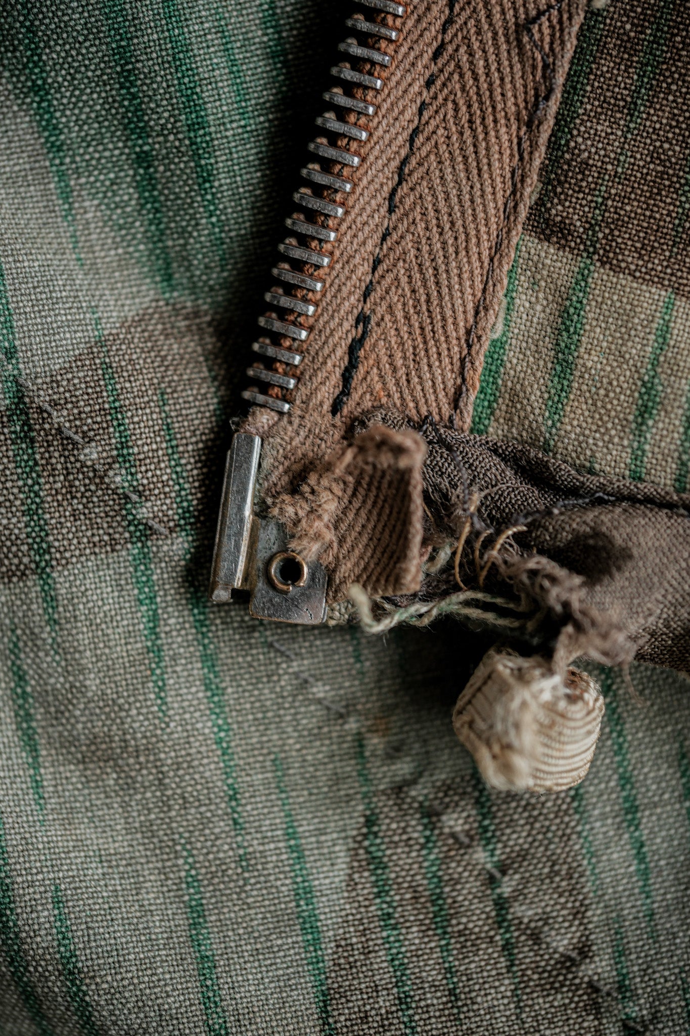 ［~40's］WWⅡ German Army Splinter Camouflage Zip Up Hooded Jacket "Localmade" "Wehrmacht"