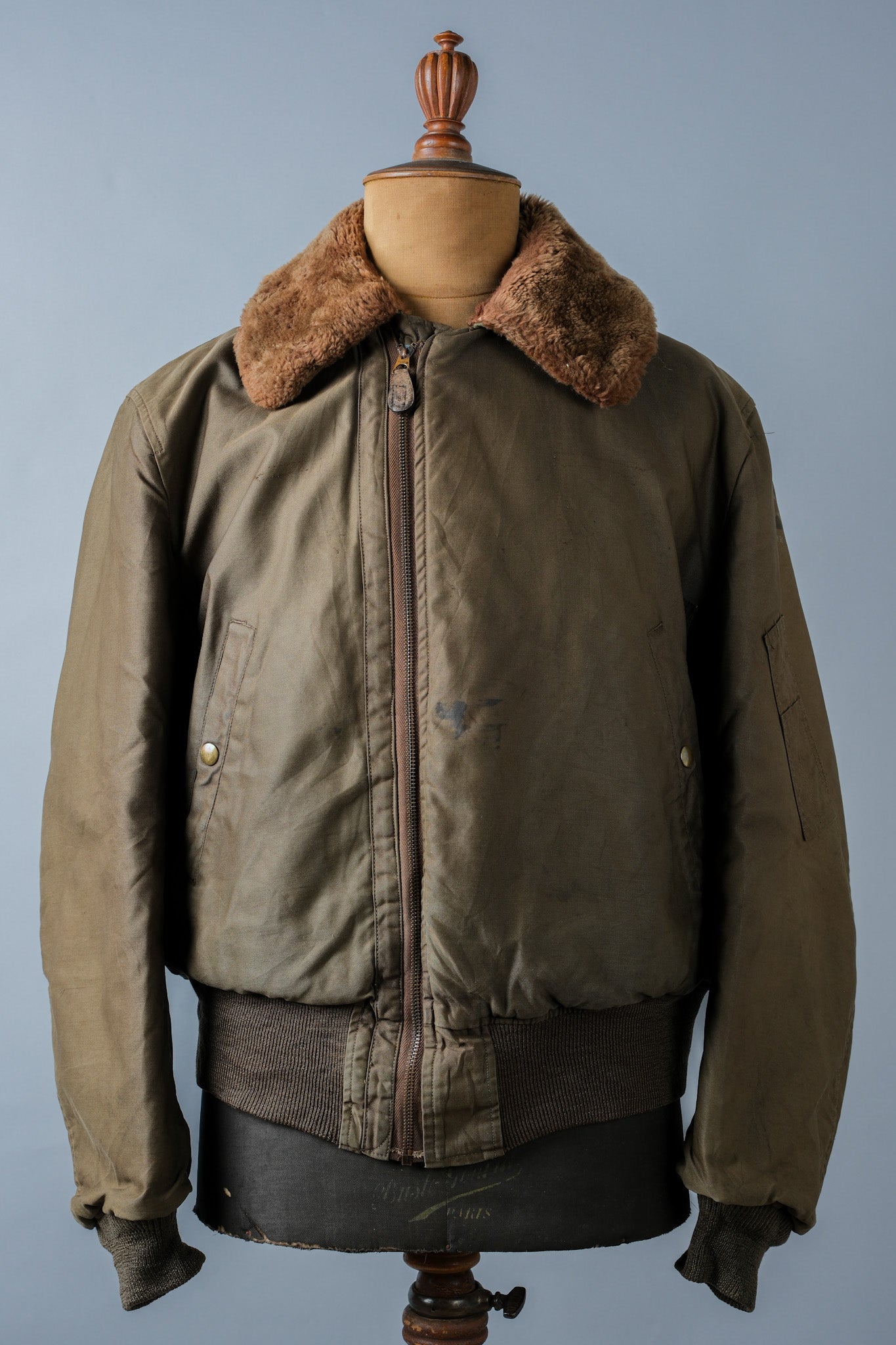 [~ 40's] WWⅱ U.Army Air Force Type B-15A Veste de vol "modifiée"