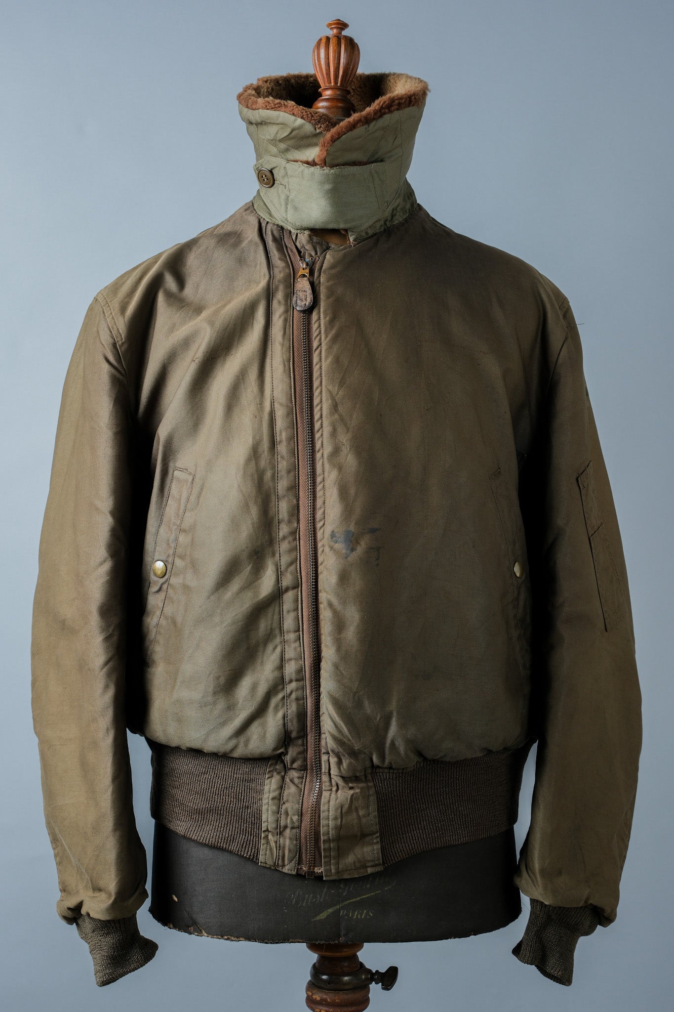 [~ 40's] WWⅱ U.Army Air Force Type B-15A Veste de vol "modifiée"