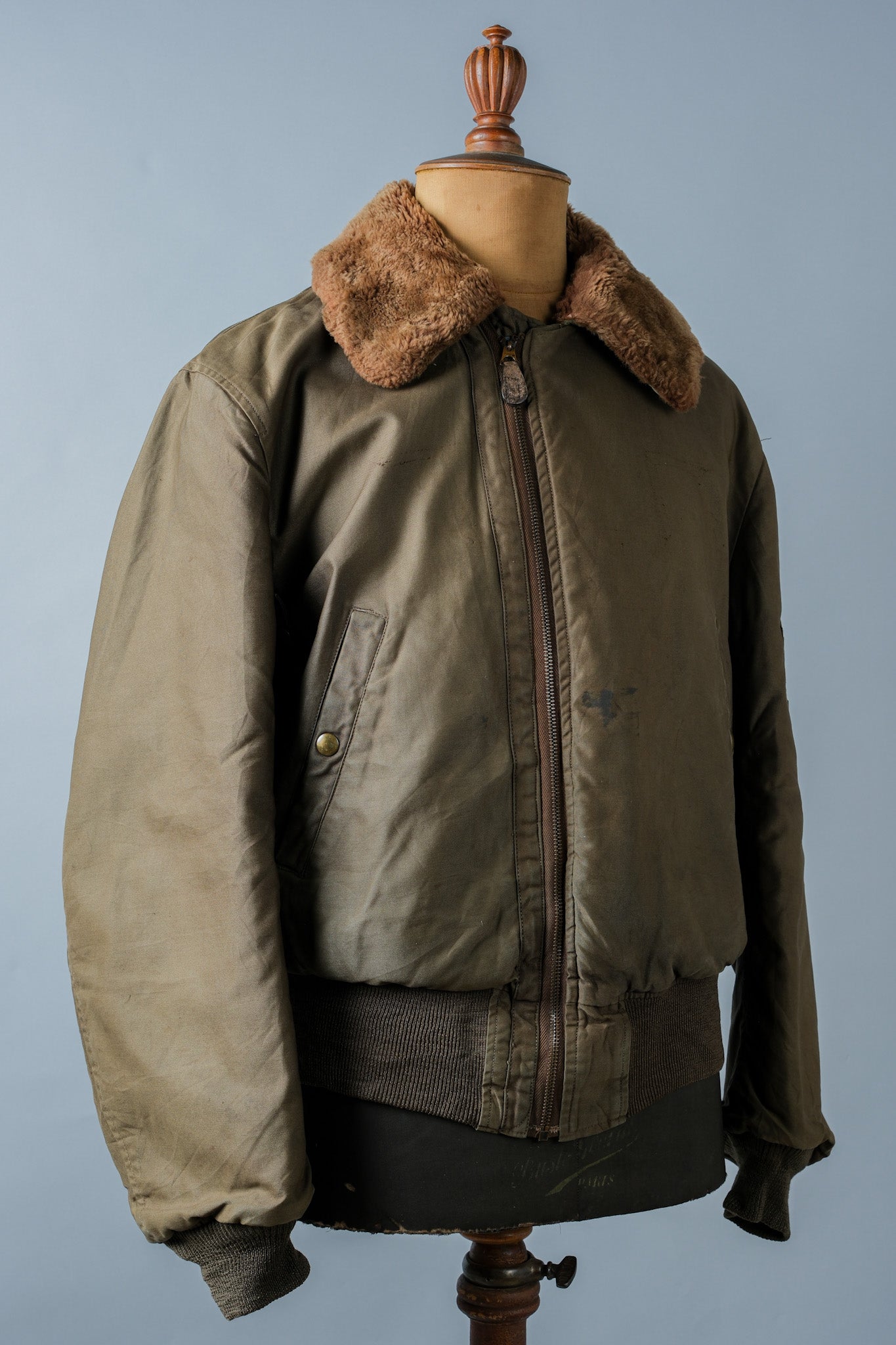 [~ 40's] WWⅱ U.Army Air Force Type B-15A Veste de vol "modifiée"