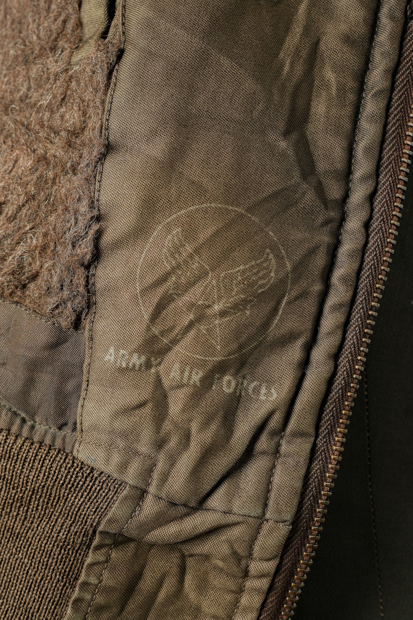 [~ 40's] WWⅱ U.Army Air Force Type B-15A Veste de vol "modifiée"