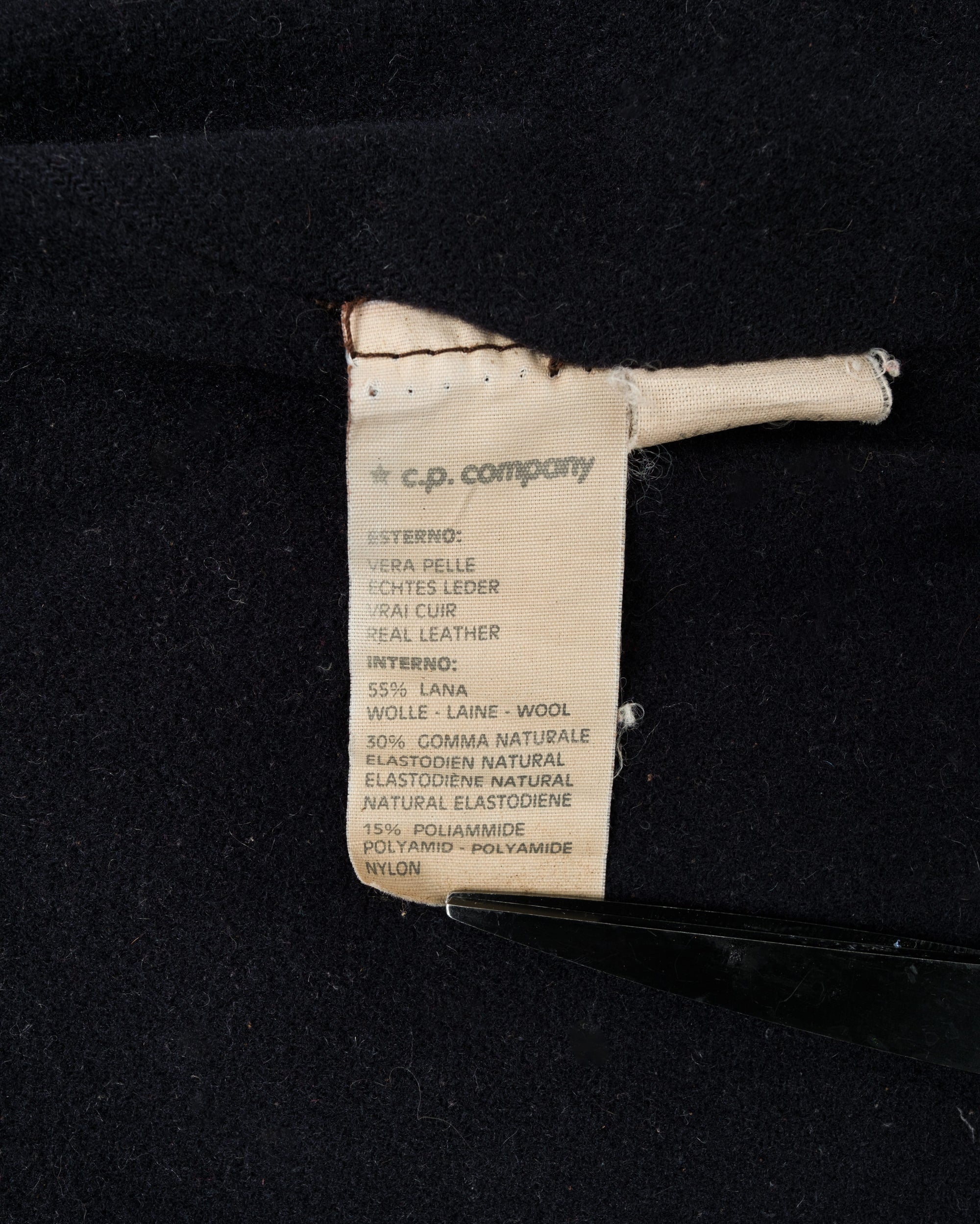 【87AW】Old C.P.Company Brown Leather 4 Pockets Jacket Size.48