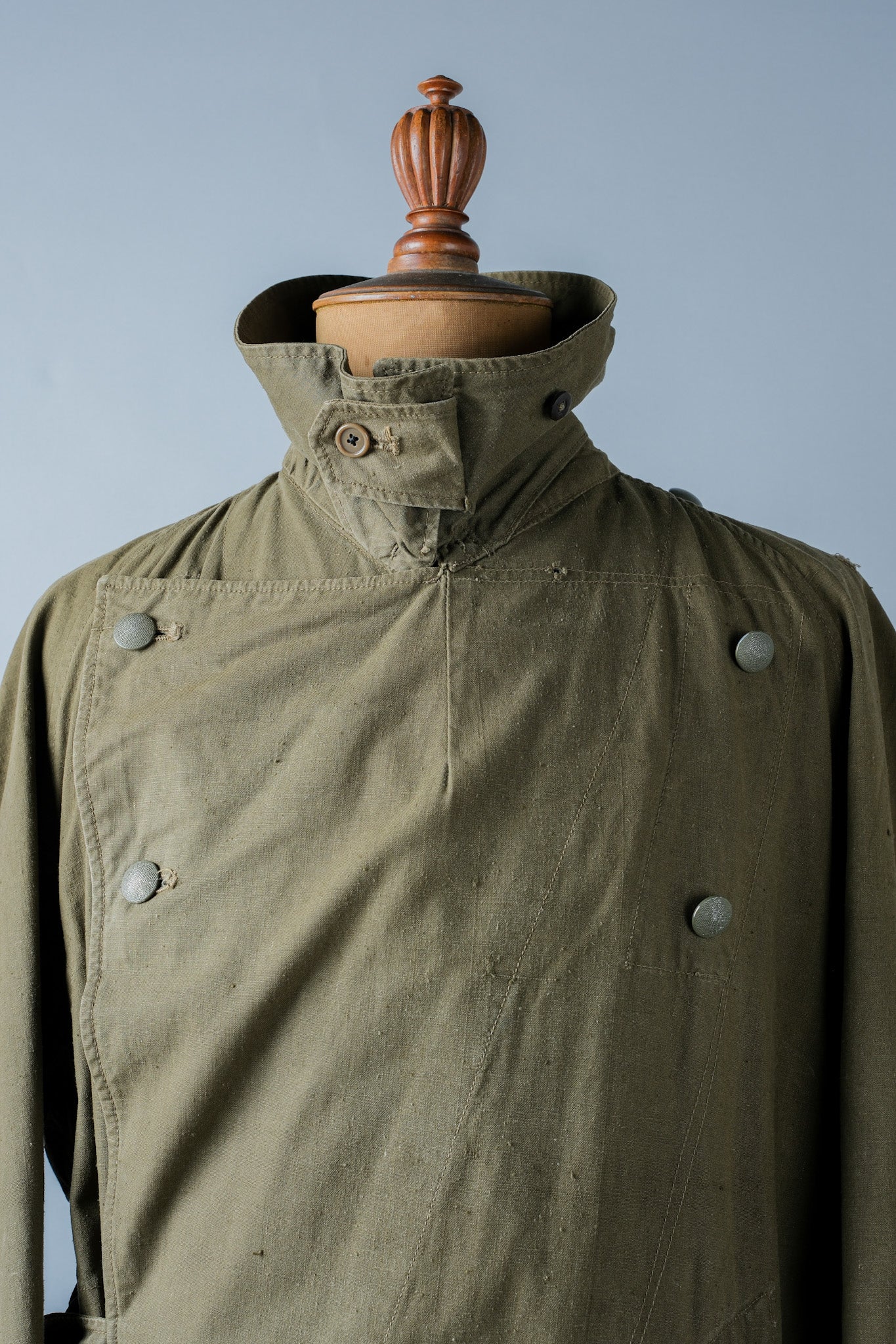 [~ 40's] WWⅡ GERMAN AFRIKA KORPS TROPICAL MOTORCYCLE COAT "DAK"