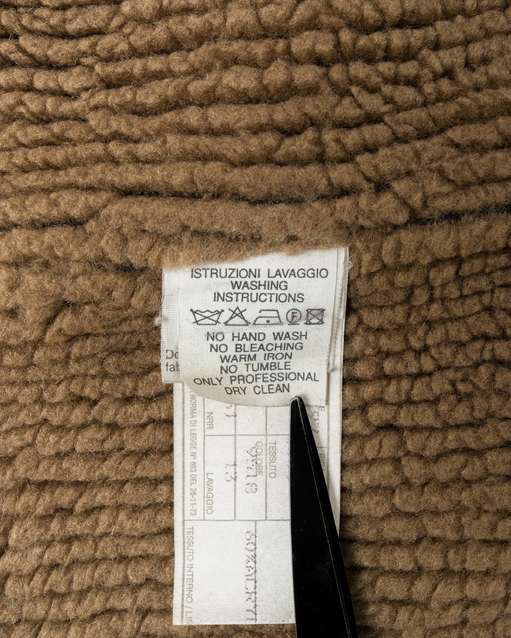 ［~90's］Old EMPORIO ARMANI Pile Lined Heavy Corduroy Zip Up Vest Size.52