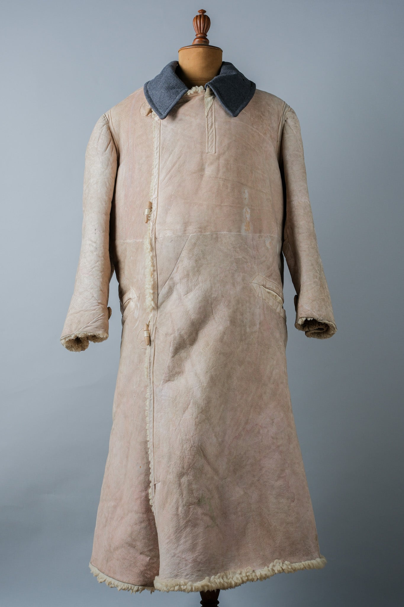 [~ 40's] WWⅱ Sheepskin Fur Fur Winter Winter Greatcoat "Wehrmacht"