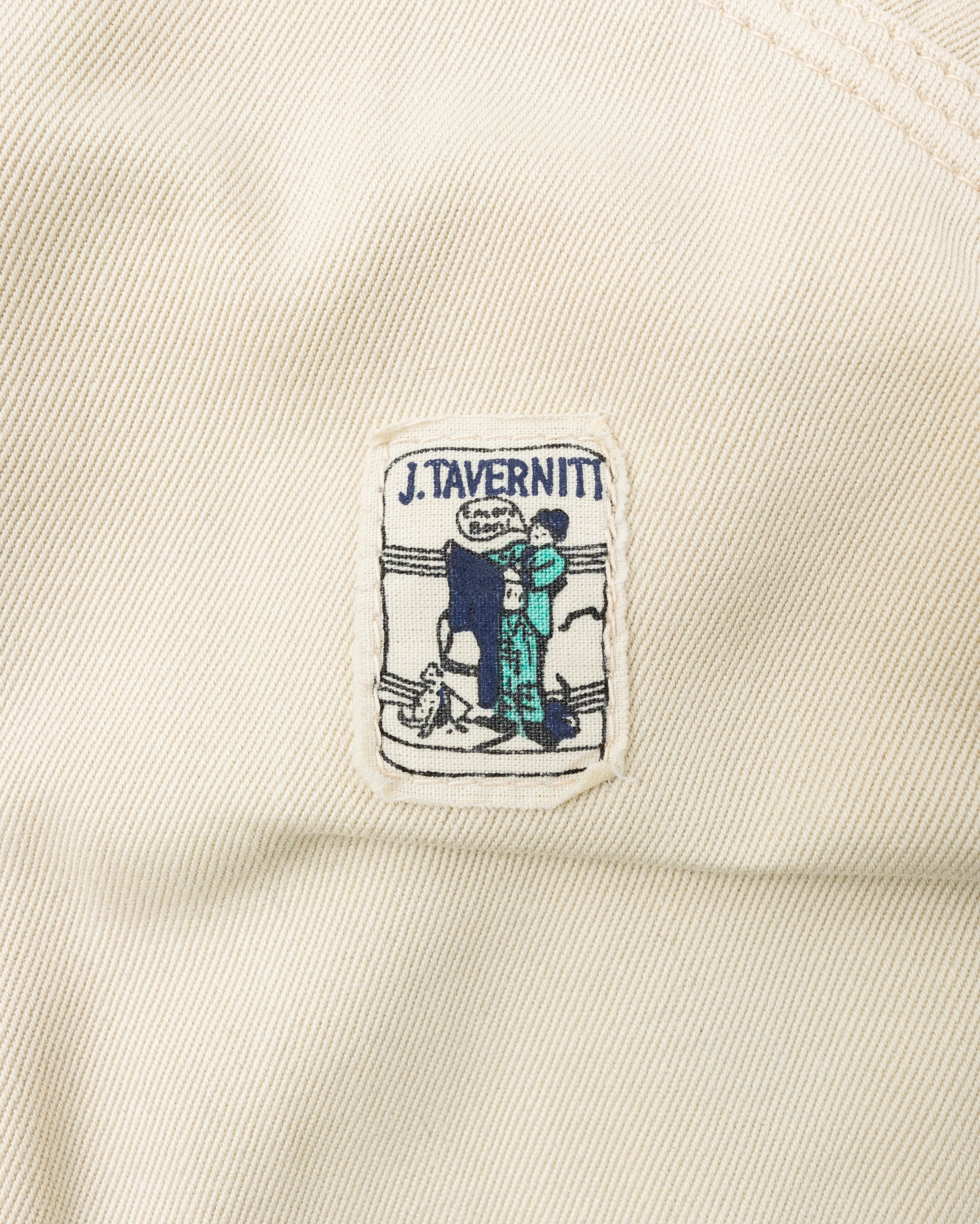 ［~80's］Old J.TAVERNITI Cotton Twill 4 Pockets Jacket Size.XL