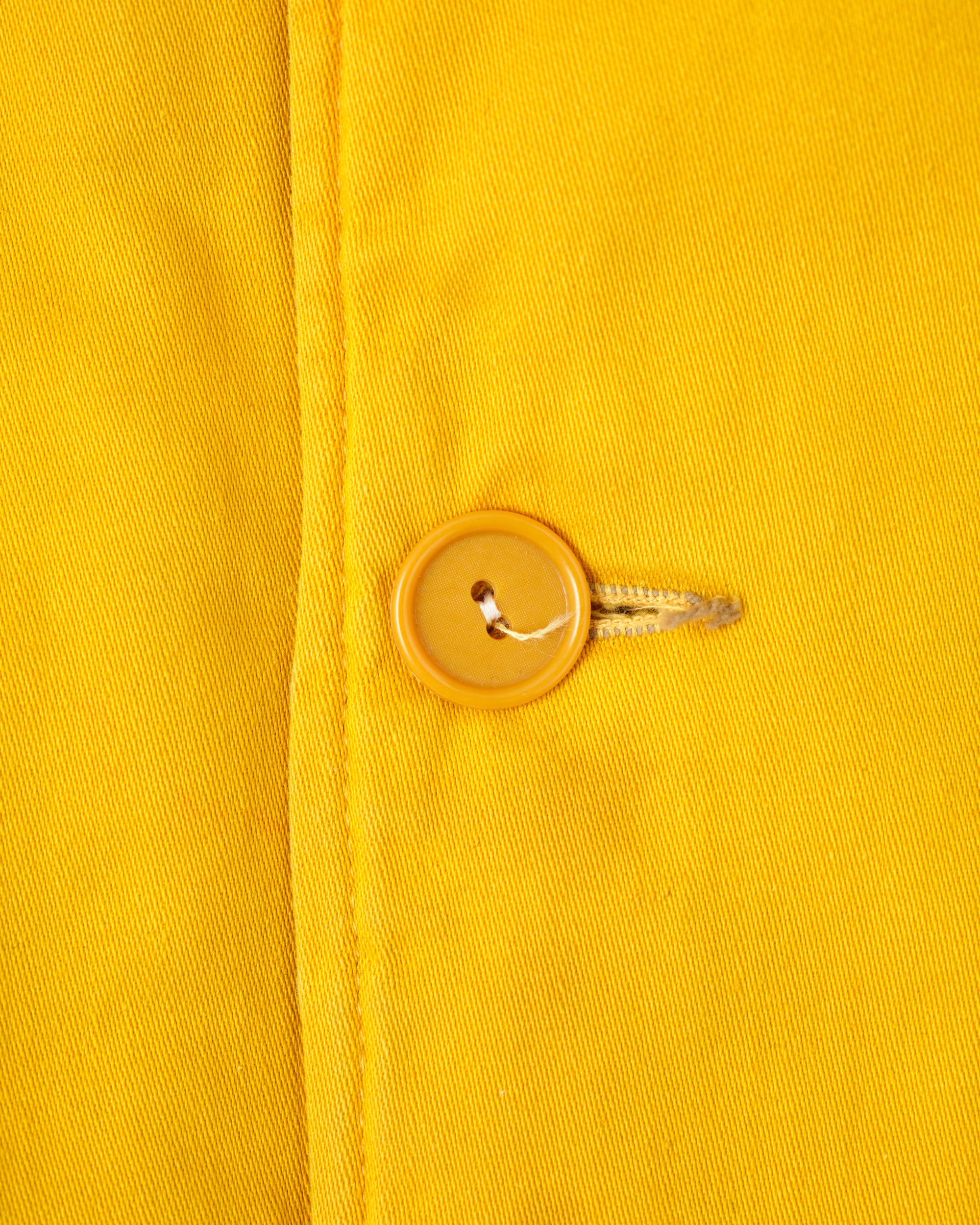 ［~60's］British Vintage Detachable Hood Yellow Cotton Satin Mountaineering Jacket