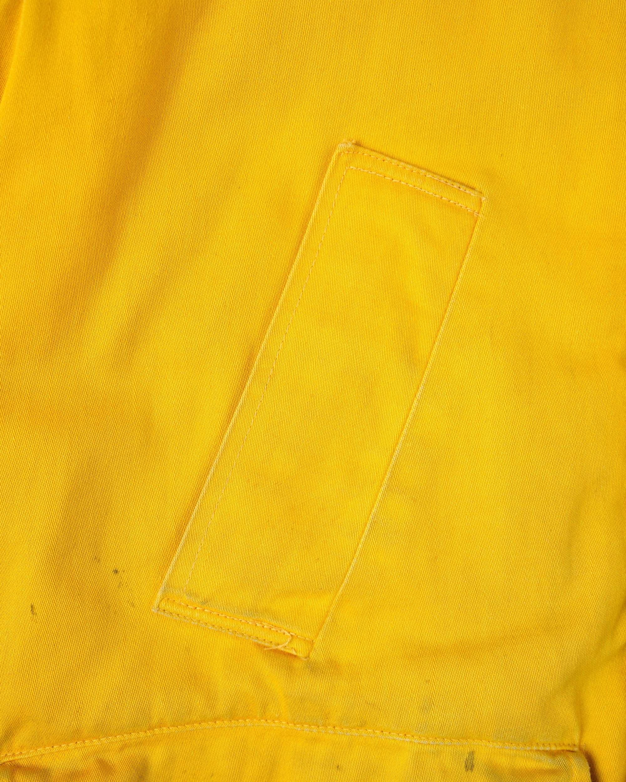 ［~60's］British Vintage Detachable Hood Yellow Cotton Satin Mountaineering Jacket