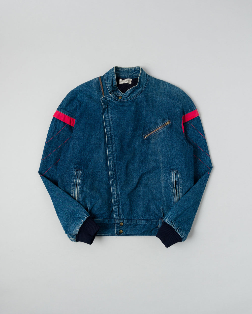 ［~80’s］Old GUCCI Fur Lined Denim Bomber Jacket