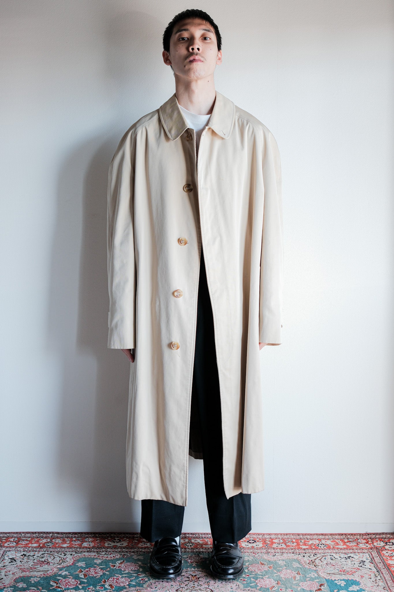 【~90's】Old INVERTERE Raglan Sleeve Balmacaan Coat C100 Size.42R "DE PAZ 別注"