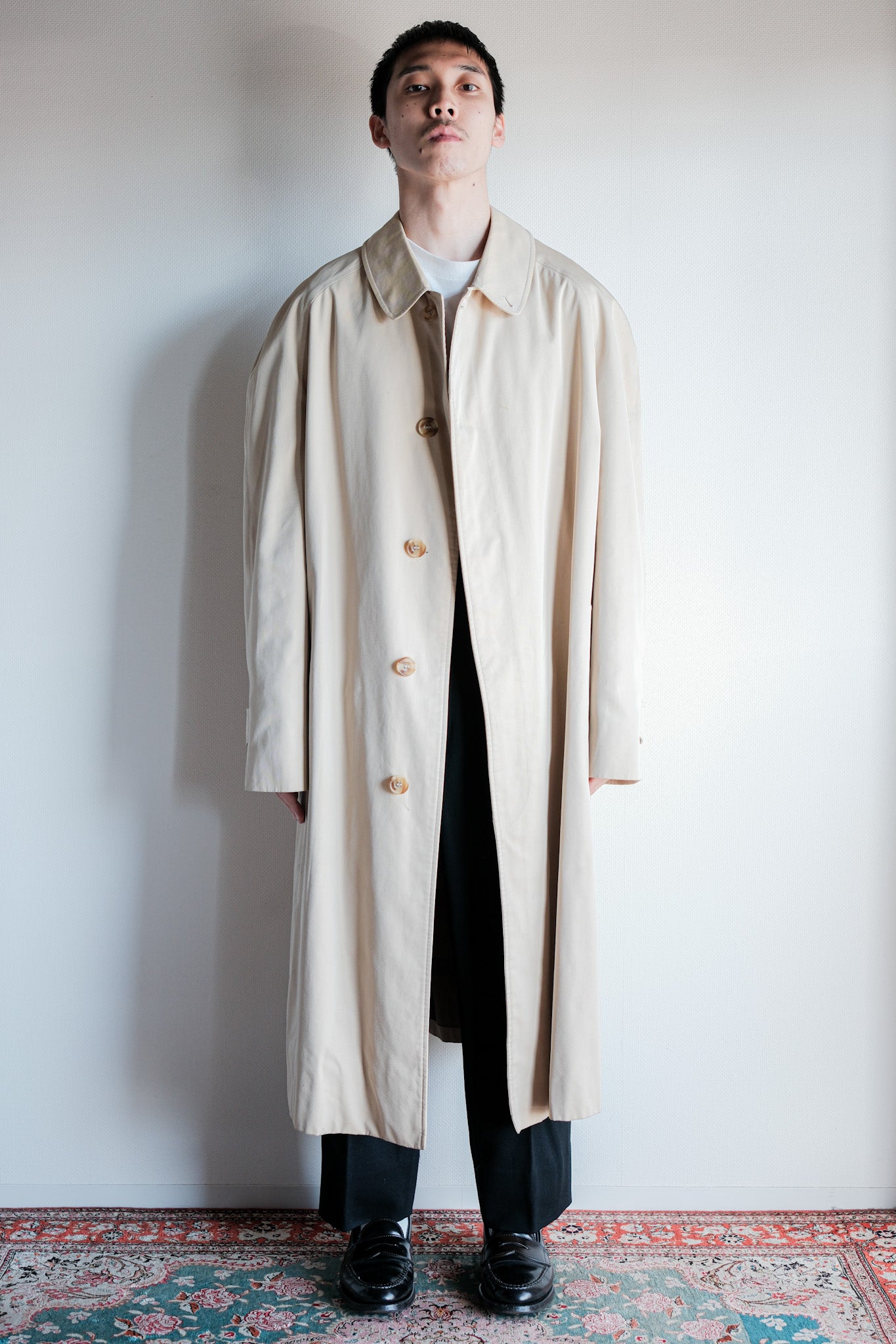 ［~90's］Old INVERTERE Raglan Sleeve Balmacaan Coat C100 Size.42R "DE PAZ 別注"