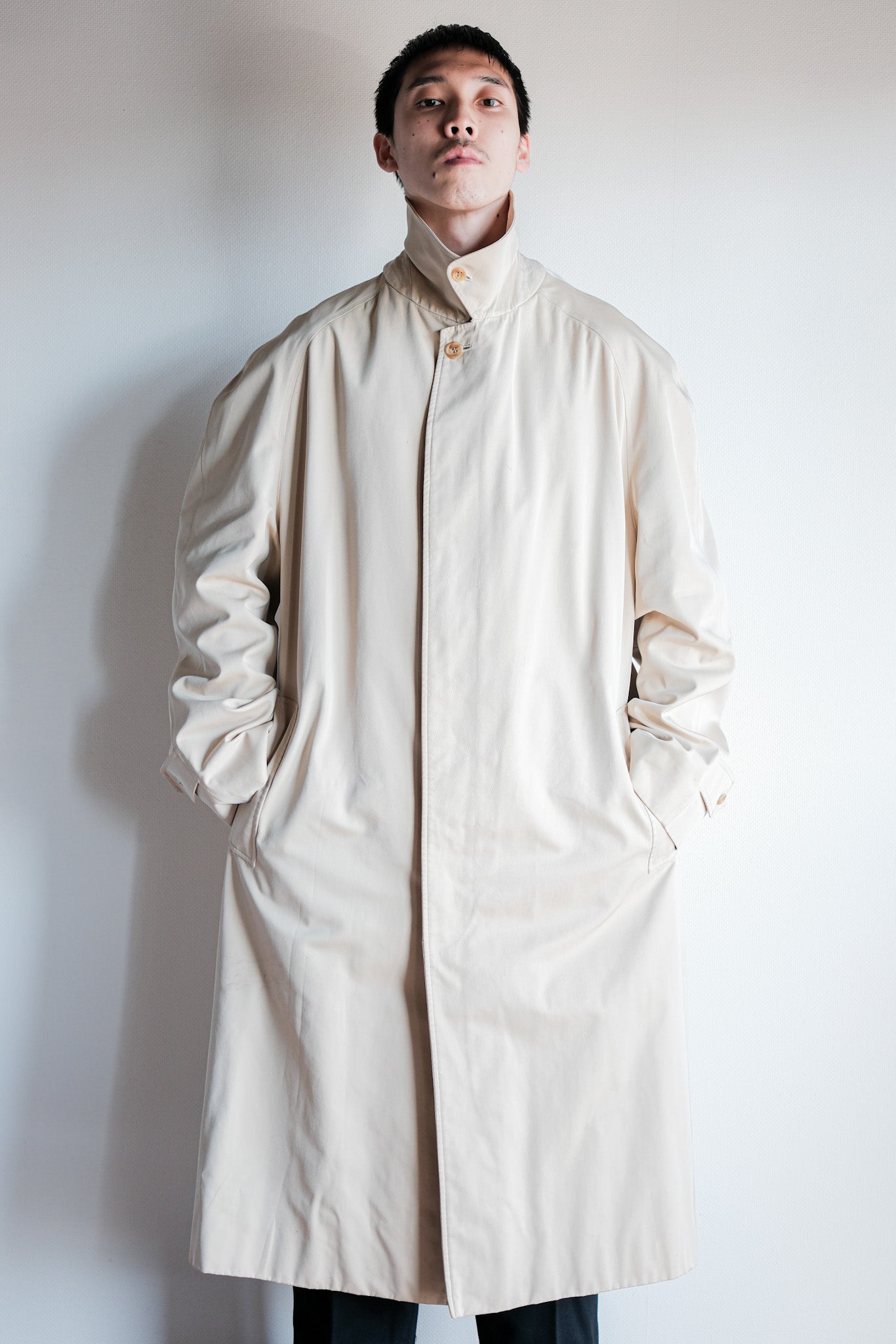 ［~90's］Old INVERTERE Raglan Sleeve Balmacaan Coat C100 Size.42R "DE PAZ 別注"