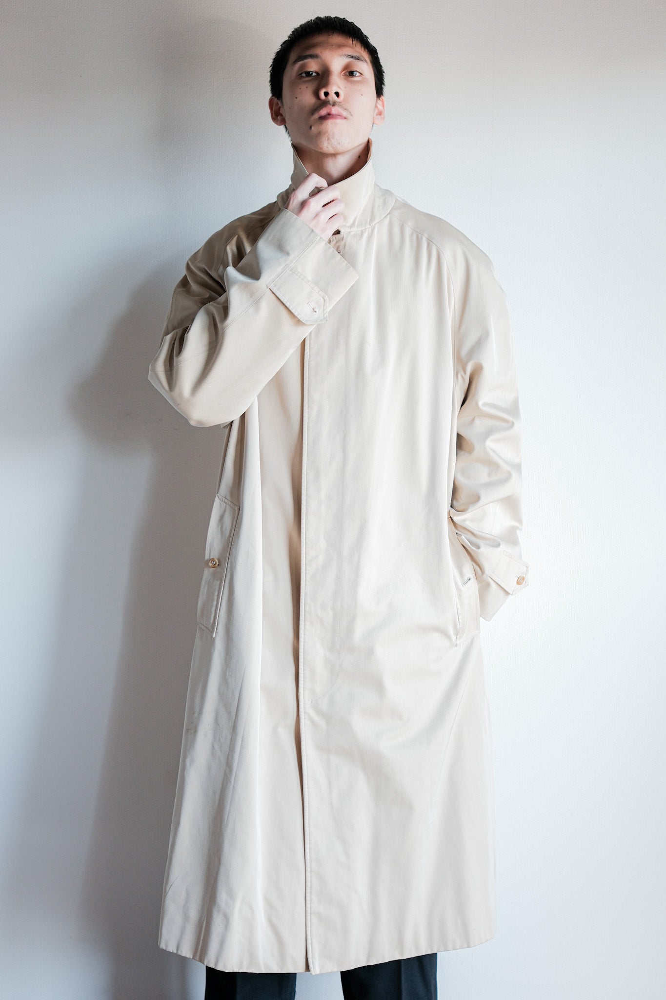［~90's］Old INVERTERE Raglan Sleeve Balmacaan Coat C100 Size.42R "DE PAZ 別注"
