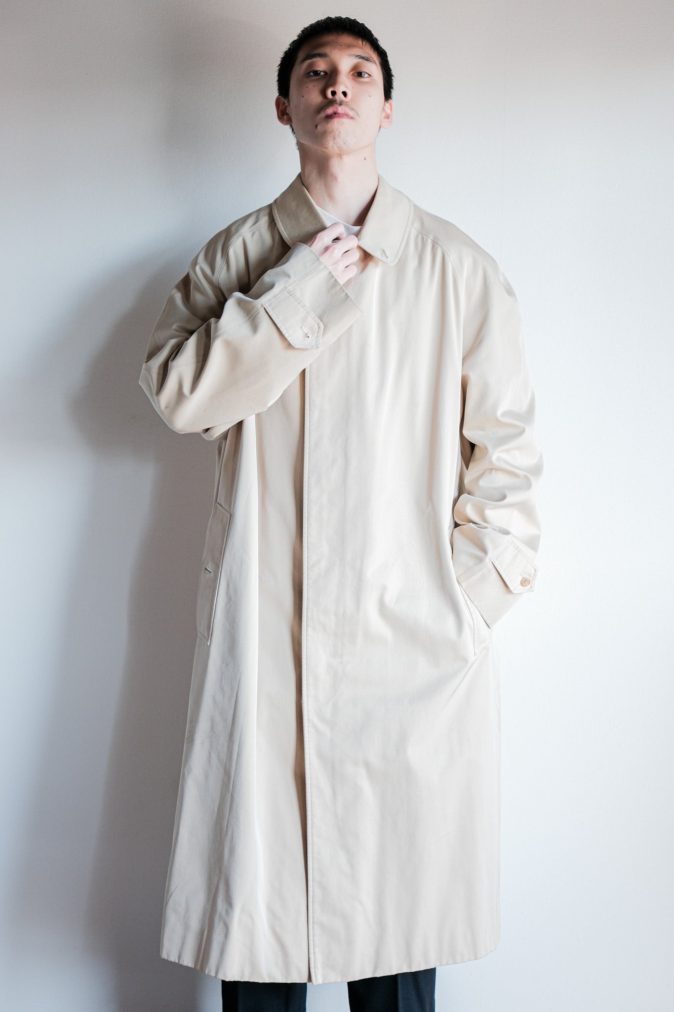 【~90's】Old INVERTERE Raglan Sleeve Balmacaan Coat C100 Size.42R "DE PAZ 別注"