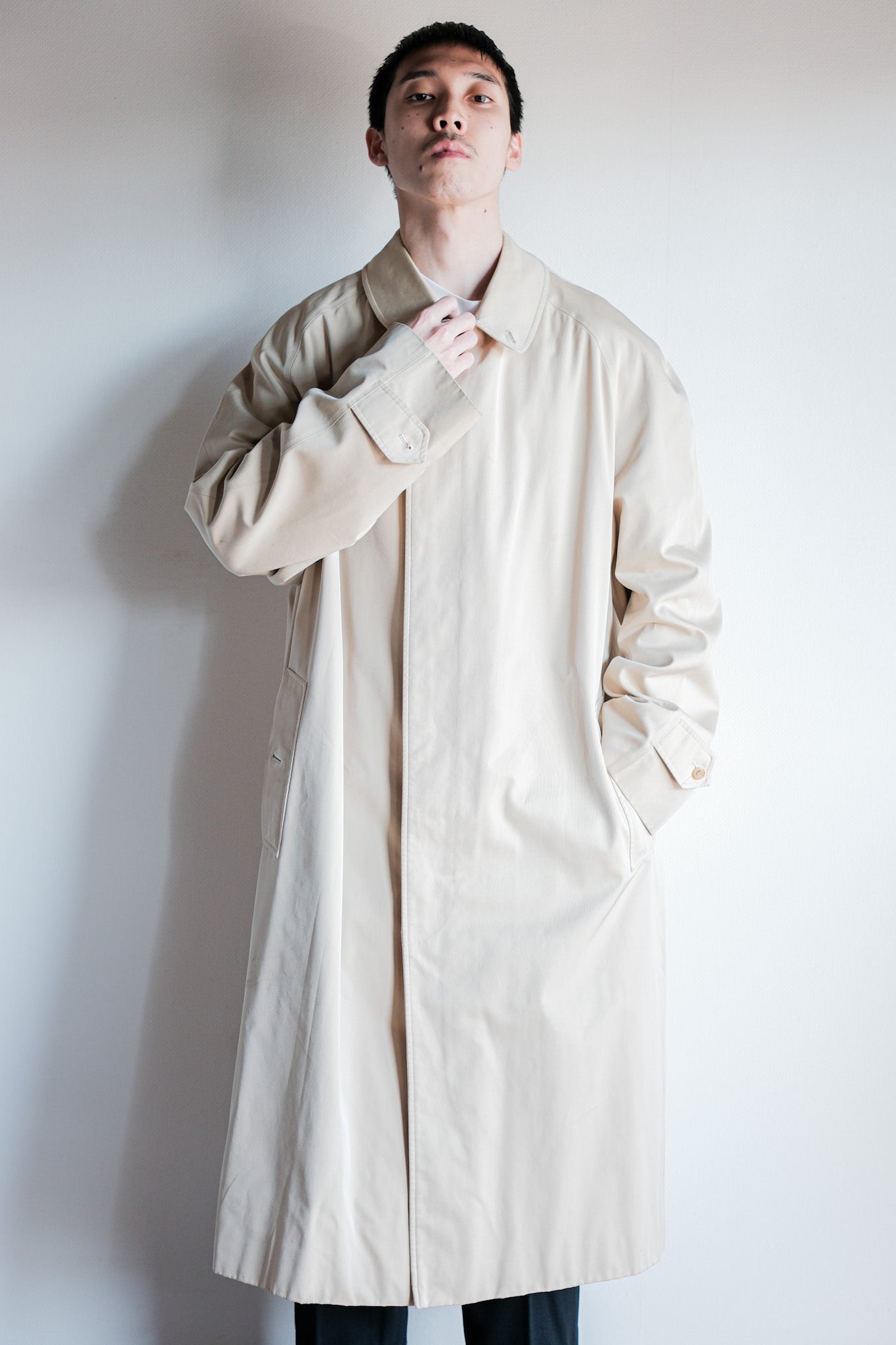 ［~90's］Old INVERTERE Raglan Sleeve Balmacaan Coat C100 Size.42R "DE PAZ 別注"