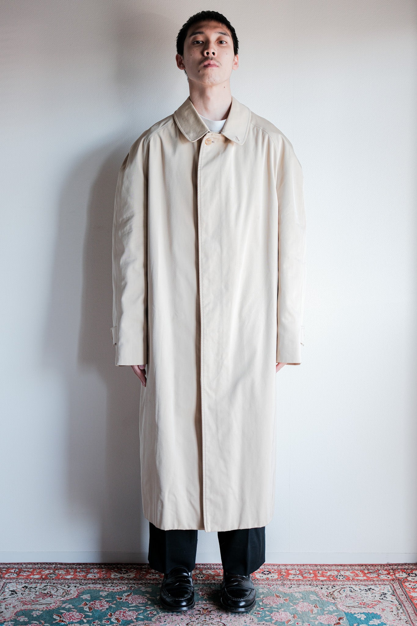 ［~90's］Old INVERTERE Raglan Sleeve Balmacaan Coat C100 Size.42R "DE PAZ 別注"