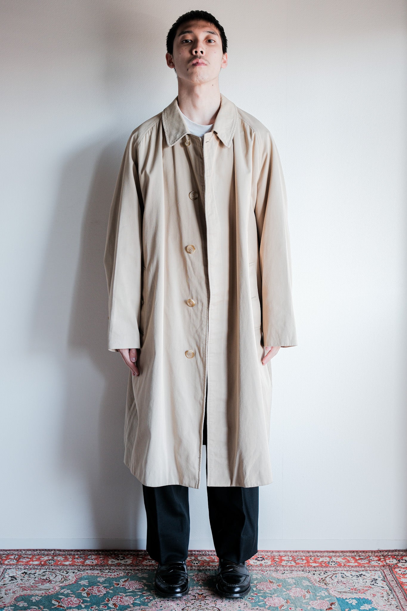 【~80’s】Vintage Grenfell Single Raglan Balmacaan Coat Size.42