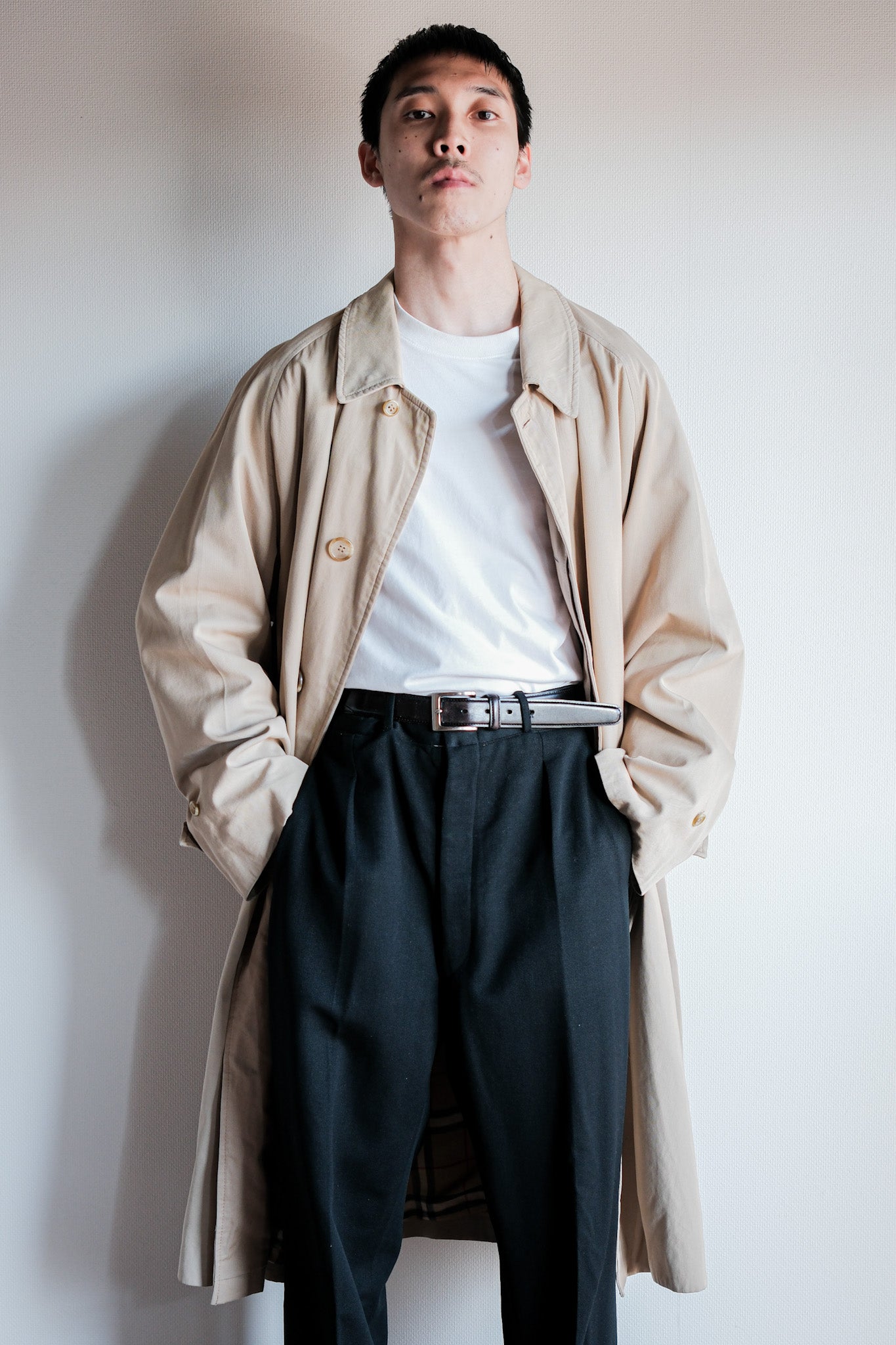 【~80’s】Vintage Grenfell Single Raglan Balmacaan Coat Size.42