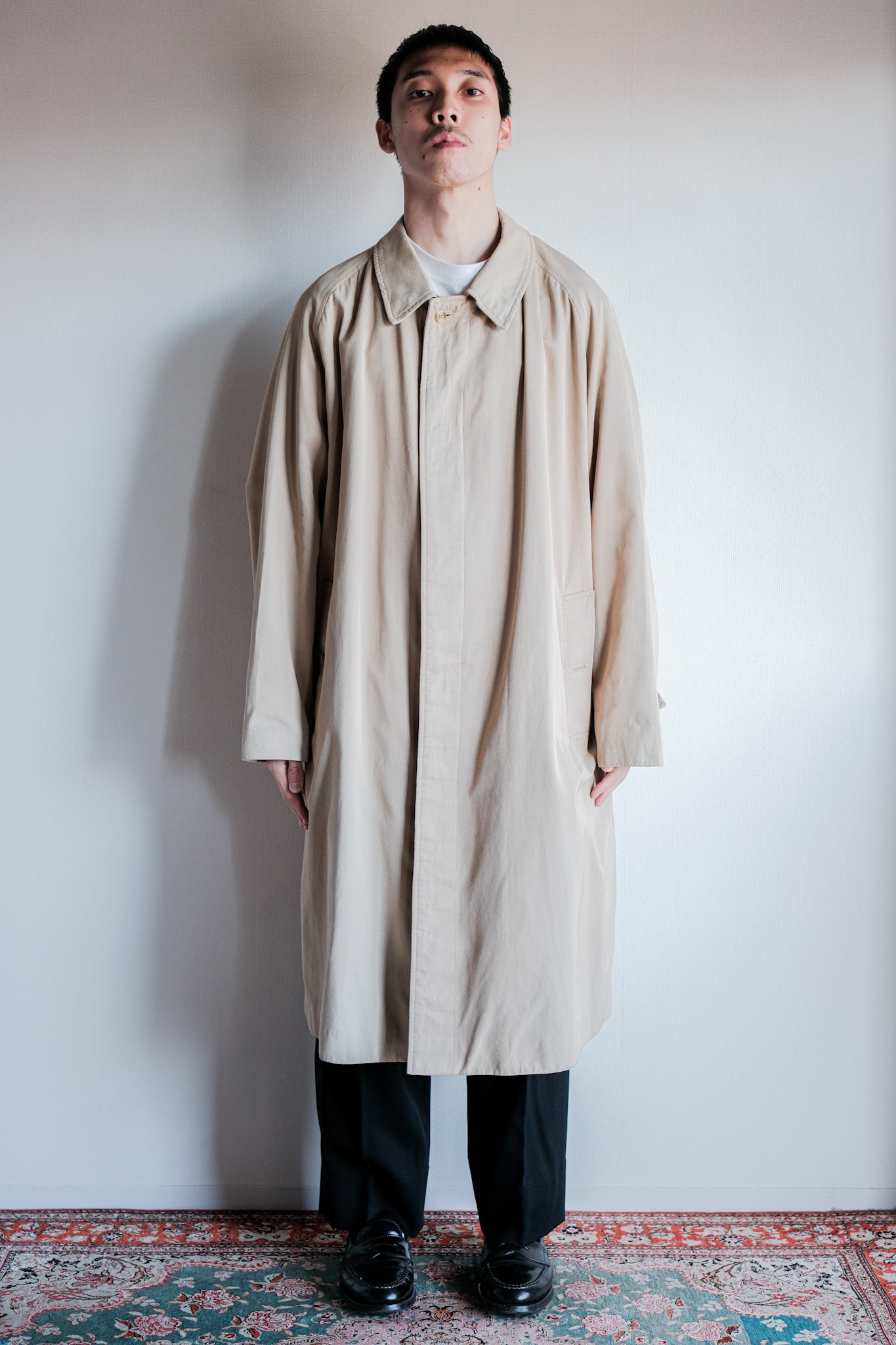 80's】Vintage Grenfell Single Raglan Balmacaan Coat Size.42