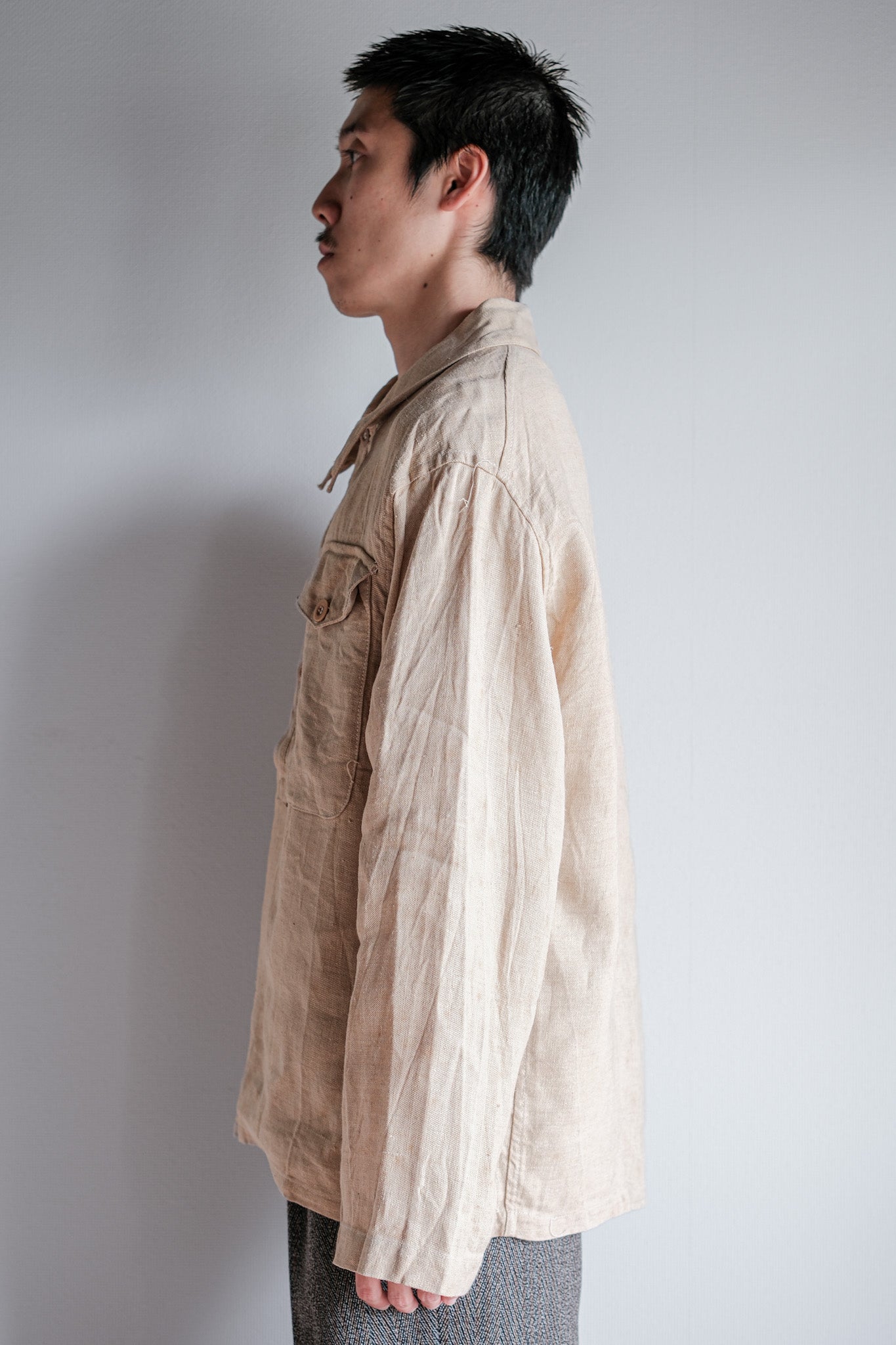 ［~40's］WWⅡ Royal Italian Navy Linen Twill Work Smock Size.2 "Regia Marina"