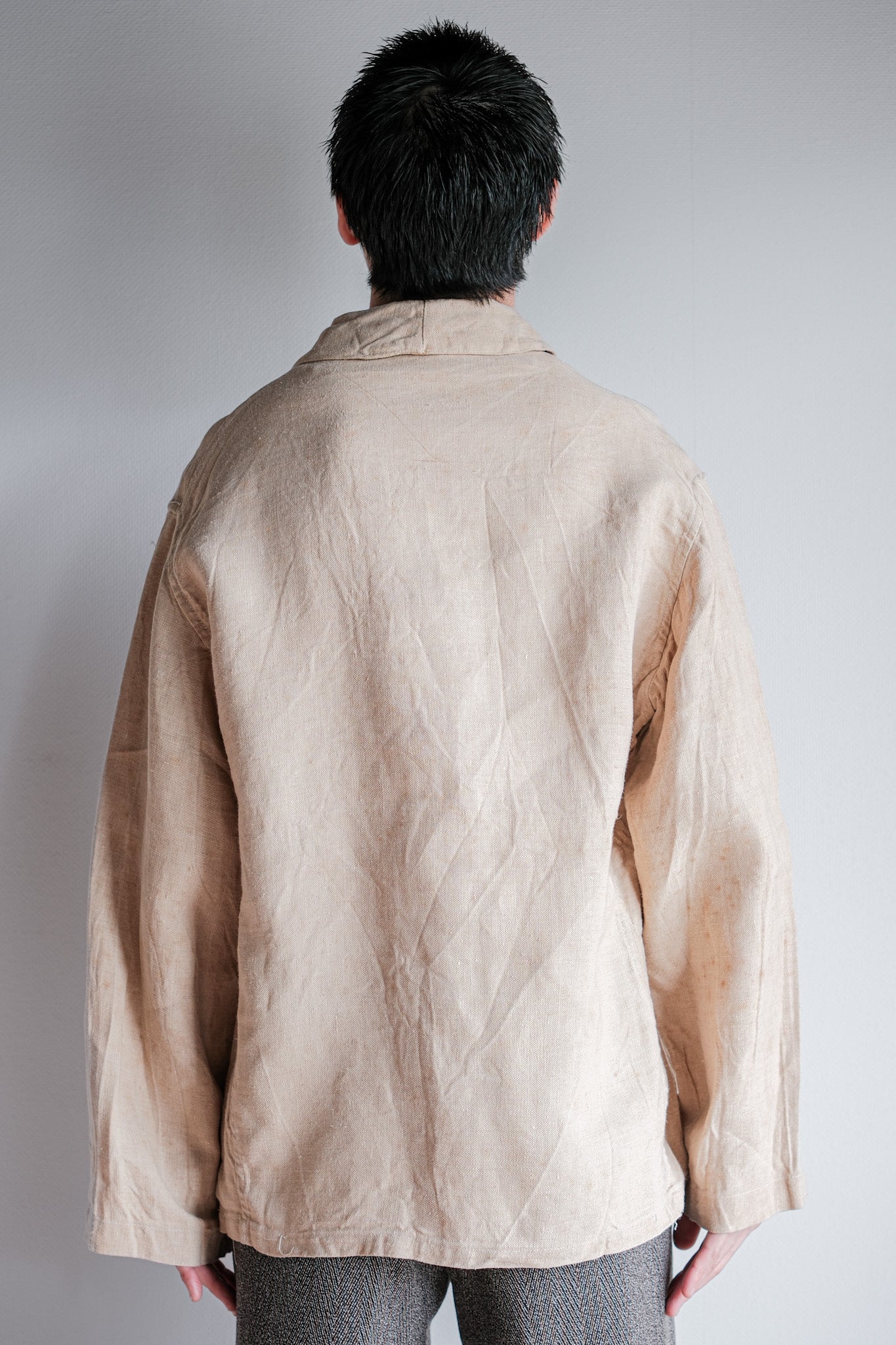 ［~40's］WWⅡ Royal Italian Navy Linen Twill Work Smock Size.2 "Regia Marina"