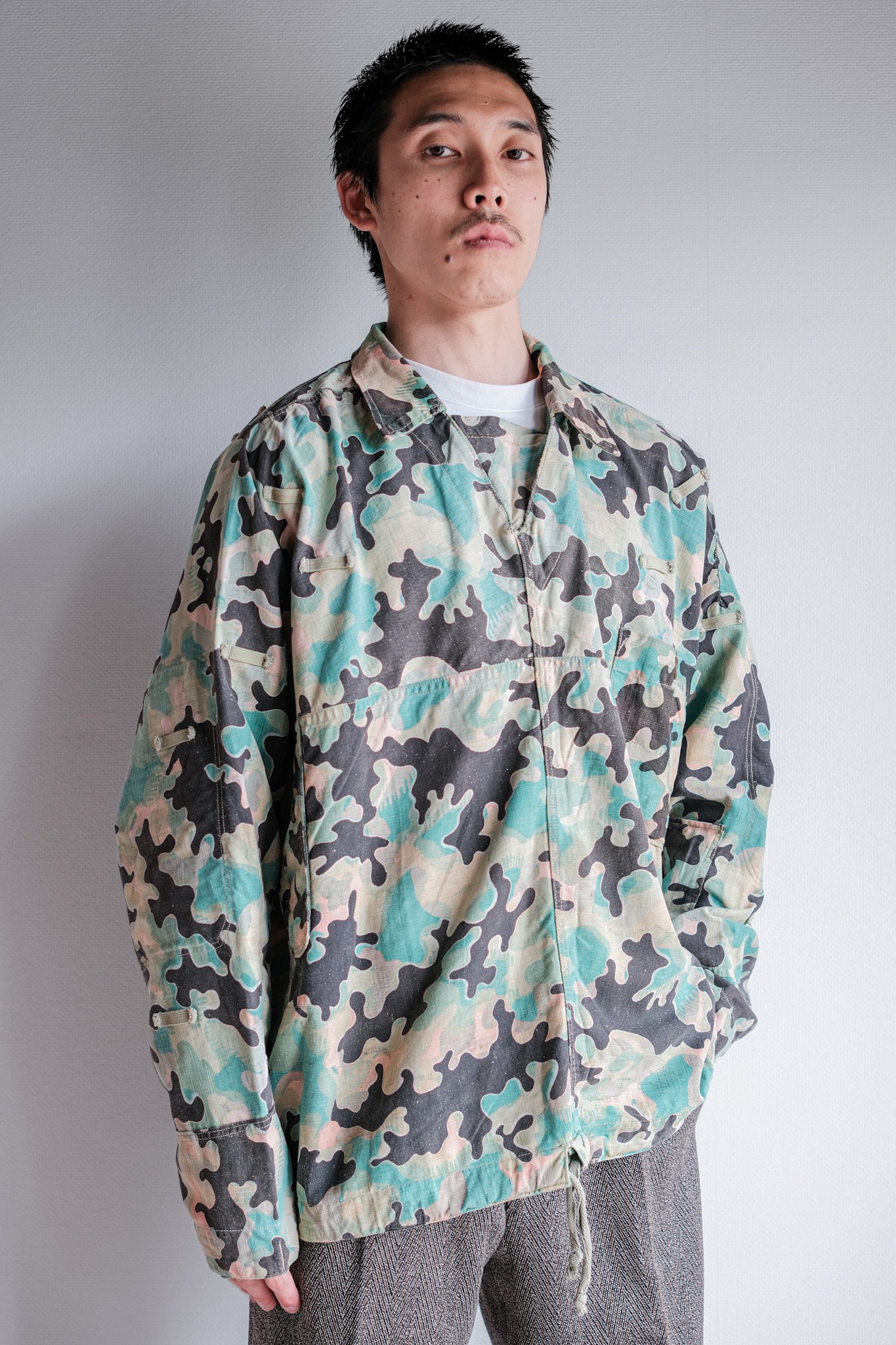 【~50's】Czechoslovakian Army Dubaky Camouflage Reversible Smock