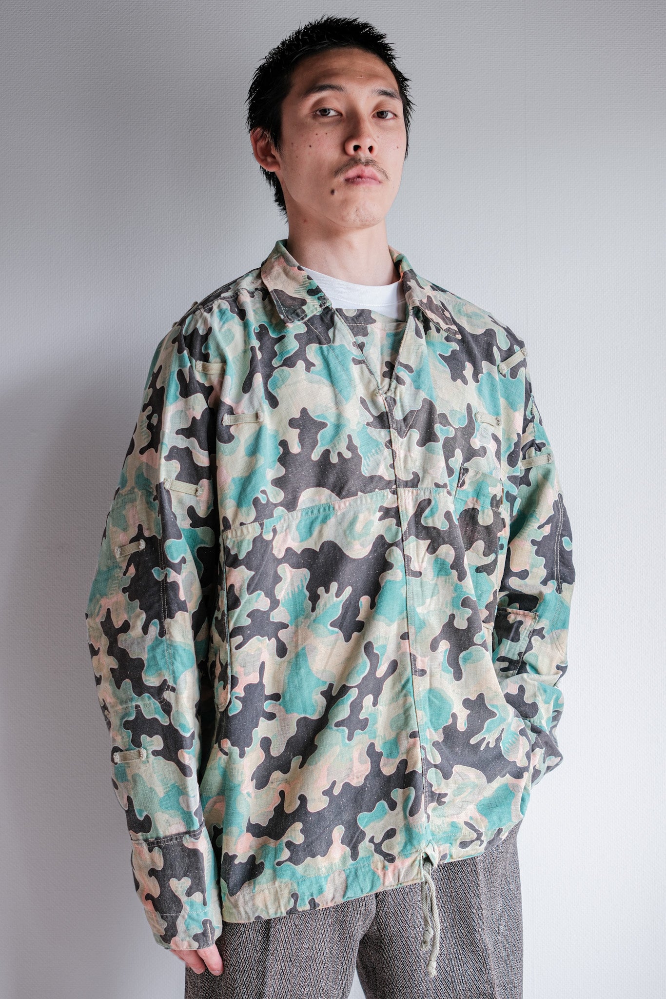 [~ 50's] armée tchécoslovaque dubaky camouflage réversible smock