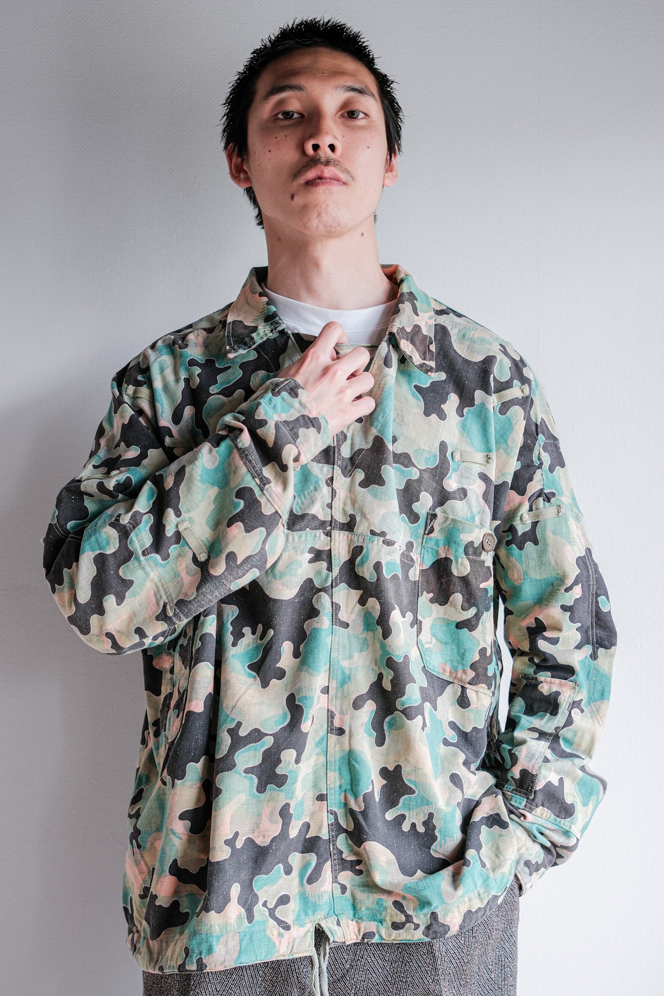 [~ 50's] Czechoslovakian Army Dubaky Camouflage Reversible Smock