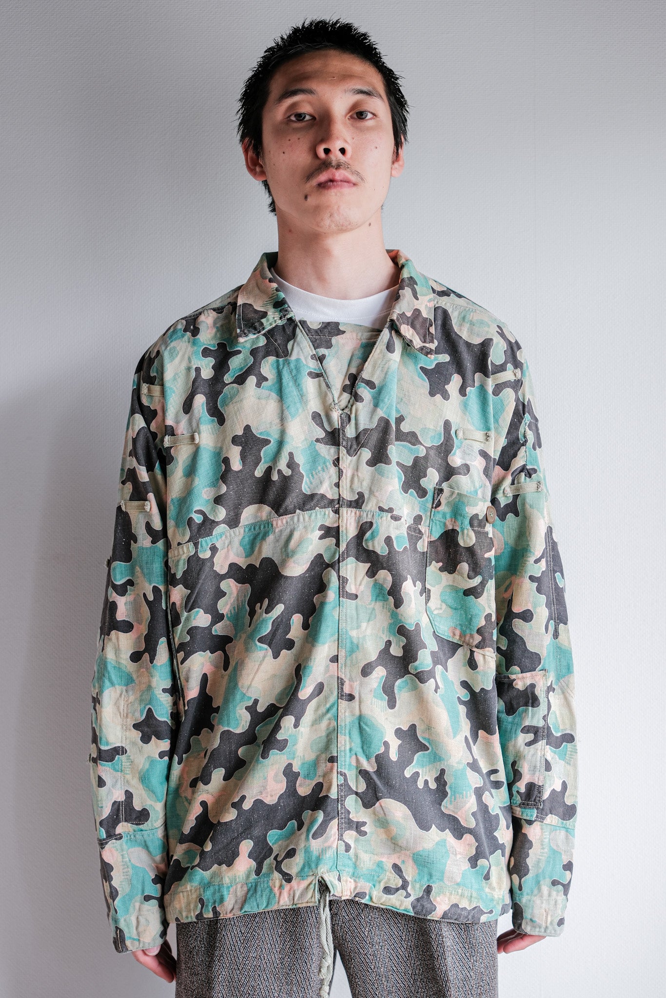 【~50's】Czechoslovakian Army Dubaky Camouflage Reversible Smock