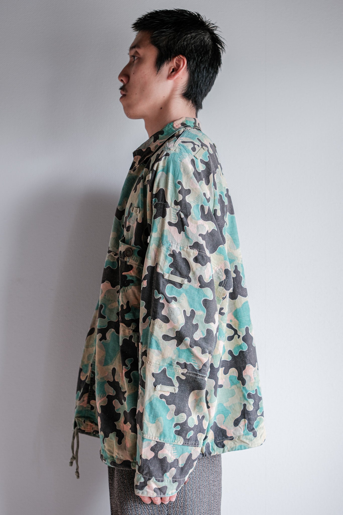 [~ 50's] armée tchécoslovaque dubaky camouflage réversible smock