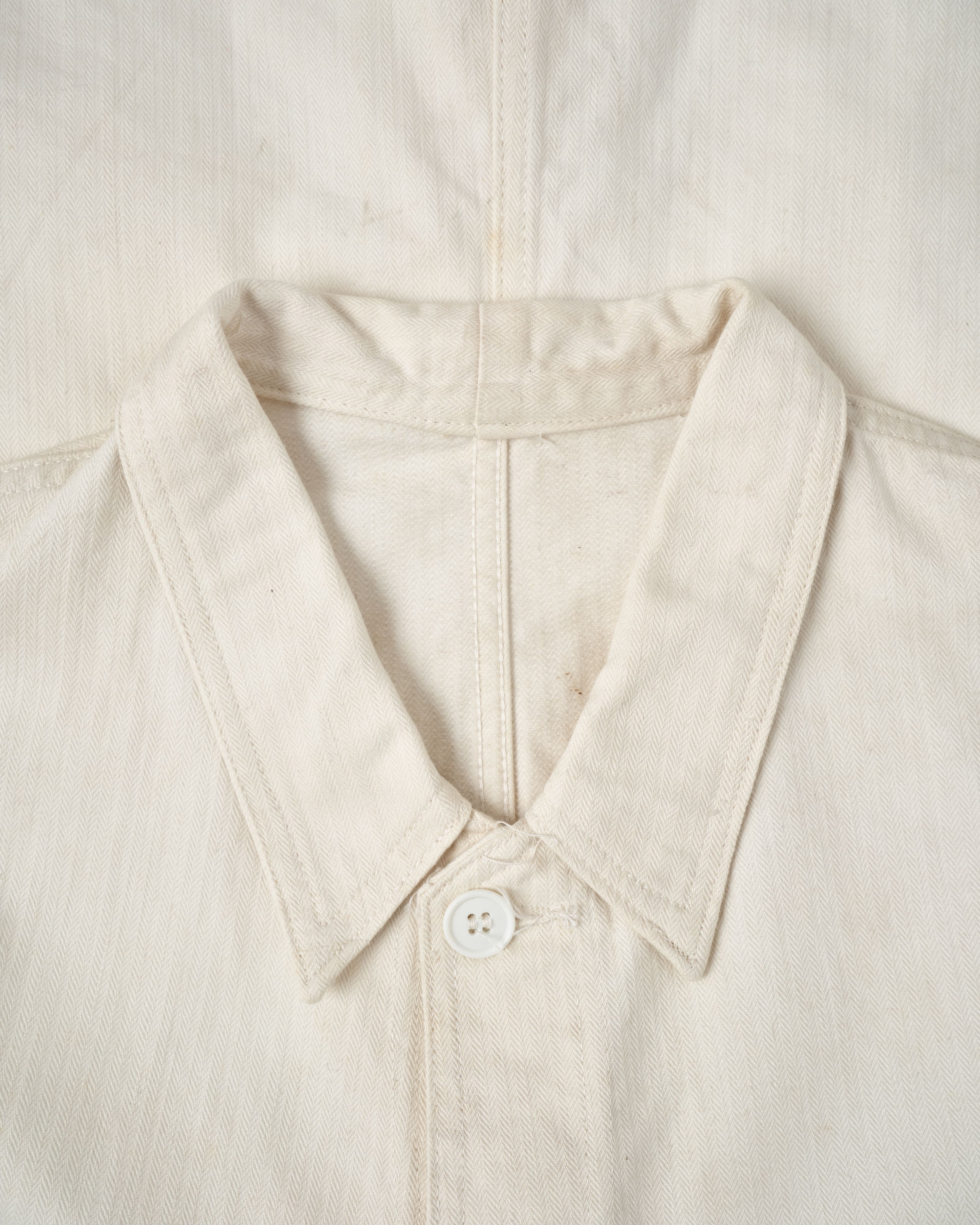 [~50's] French Vintage HBT Cotton Work Jacket "Vulcain"
