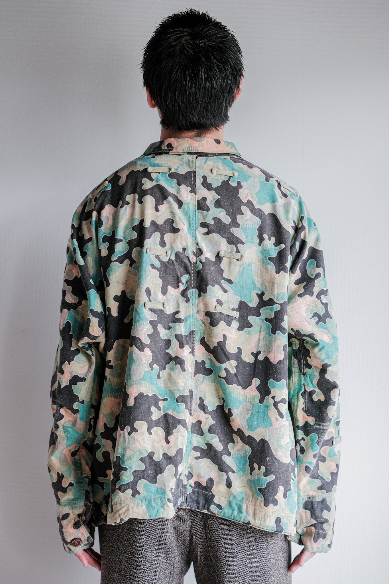 [~ 50's] armée tchécoslovaque dubaky camouflage réversible smock