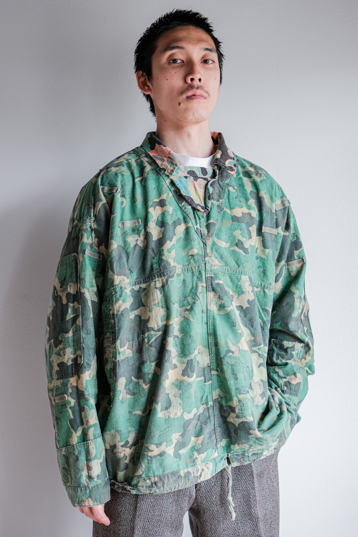 [~ 50's] armée tchécoslovaque dubaky camouflage réversible smock