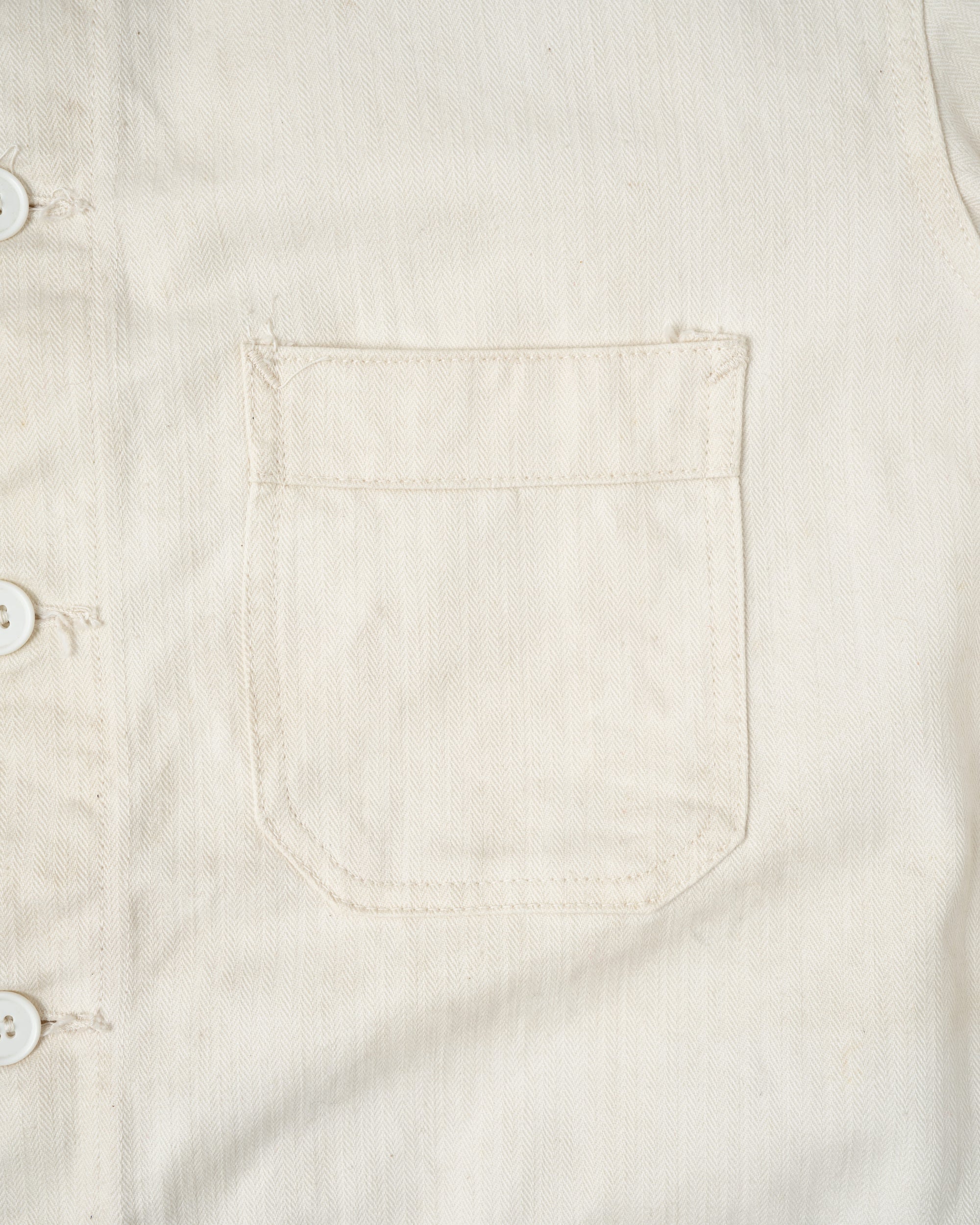 【~50's】French Vintage HBT Cotton Work Jacket "Vulcain"