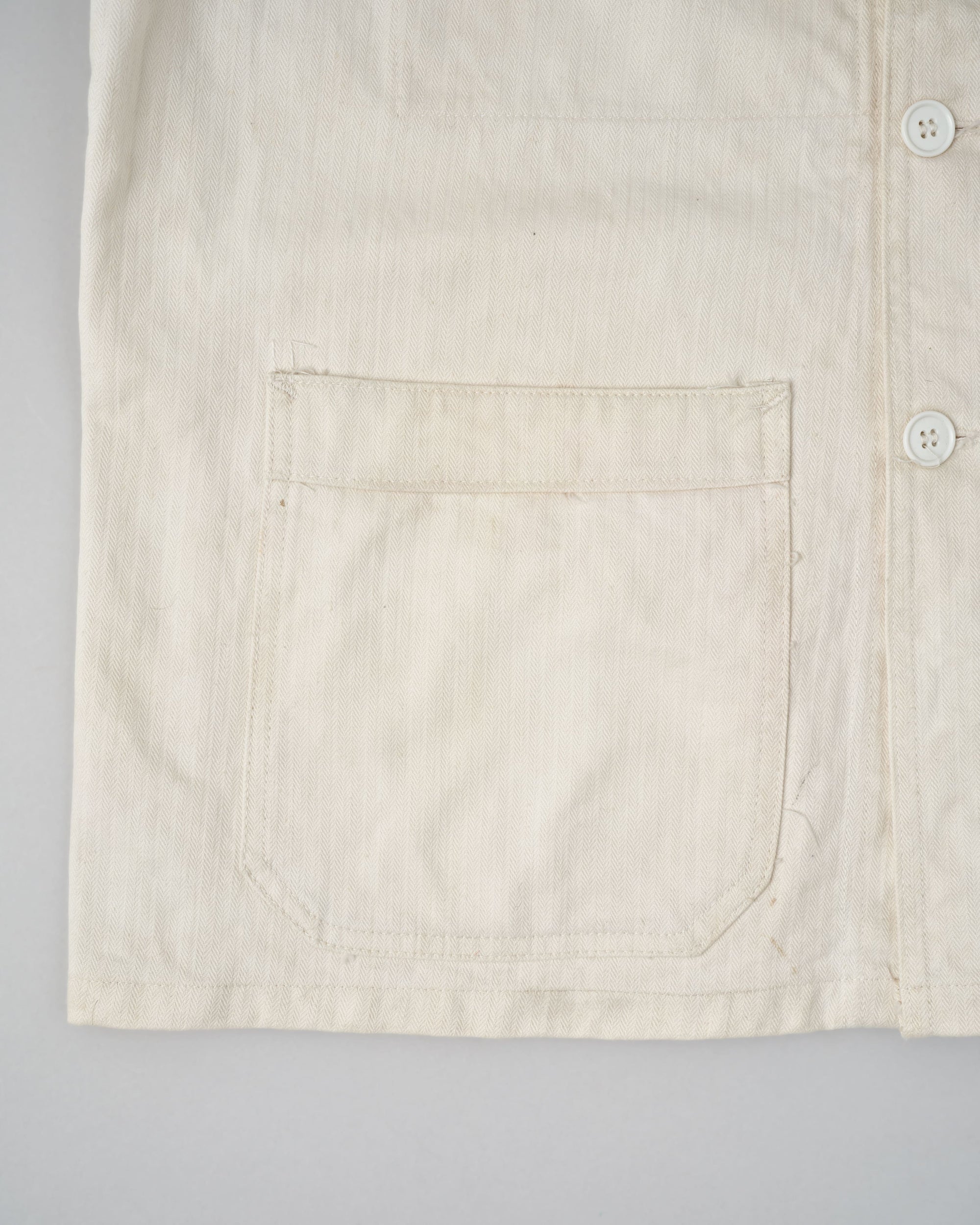 【~50's】French Vintage HBT Cotton Work Jacket "Vulcain"